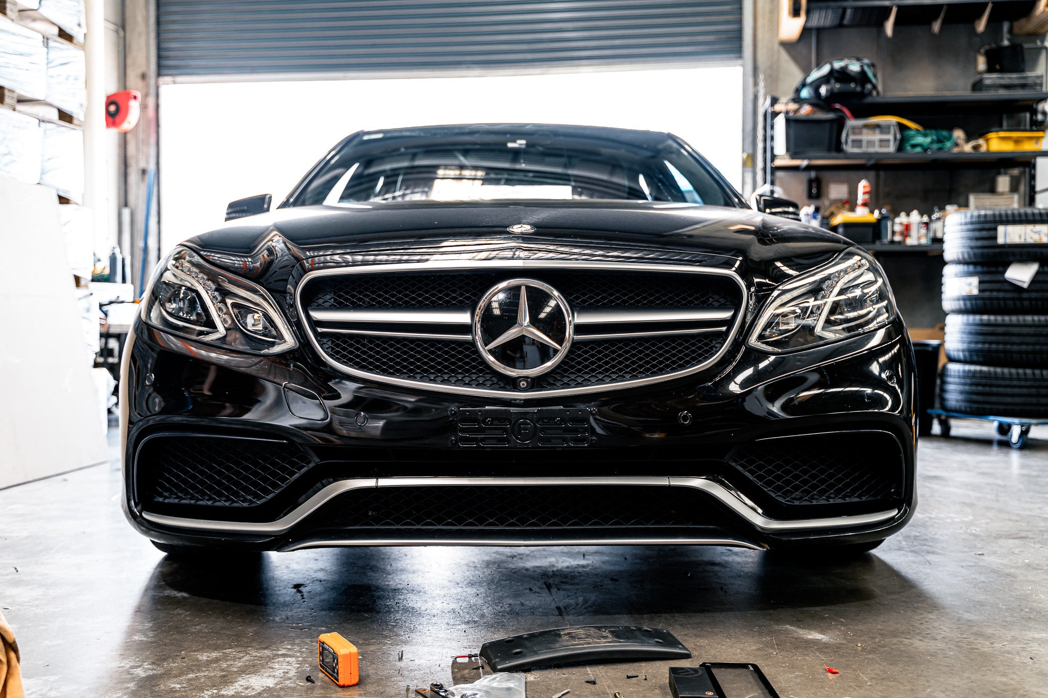 Mercedes E63 AMG S FL W212 2013-2016 - OEM Plinth Delete Kit (FRONT)