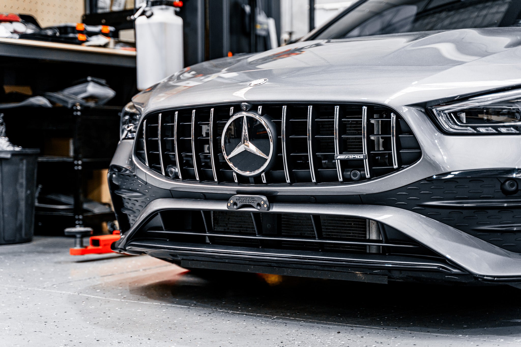 Mercedes CLA35 C118 AMG FL 2023 - OEM Plinth Delete Kit (FRONT)