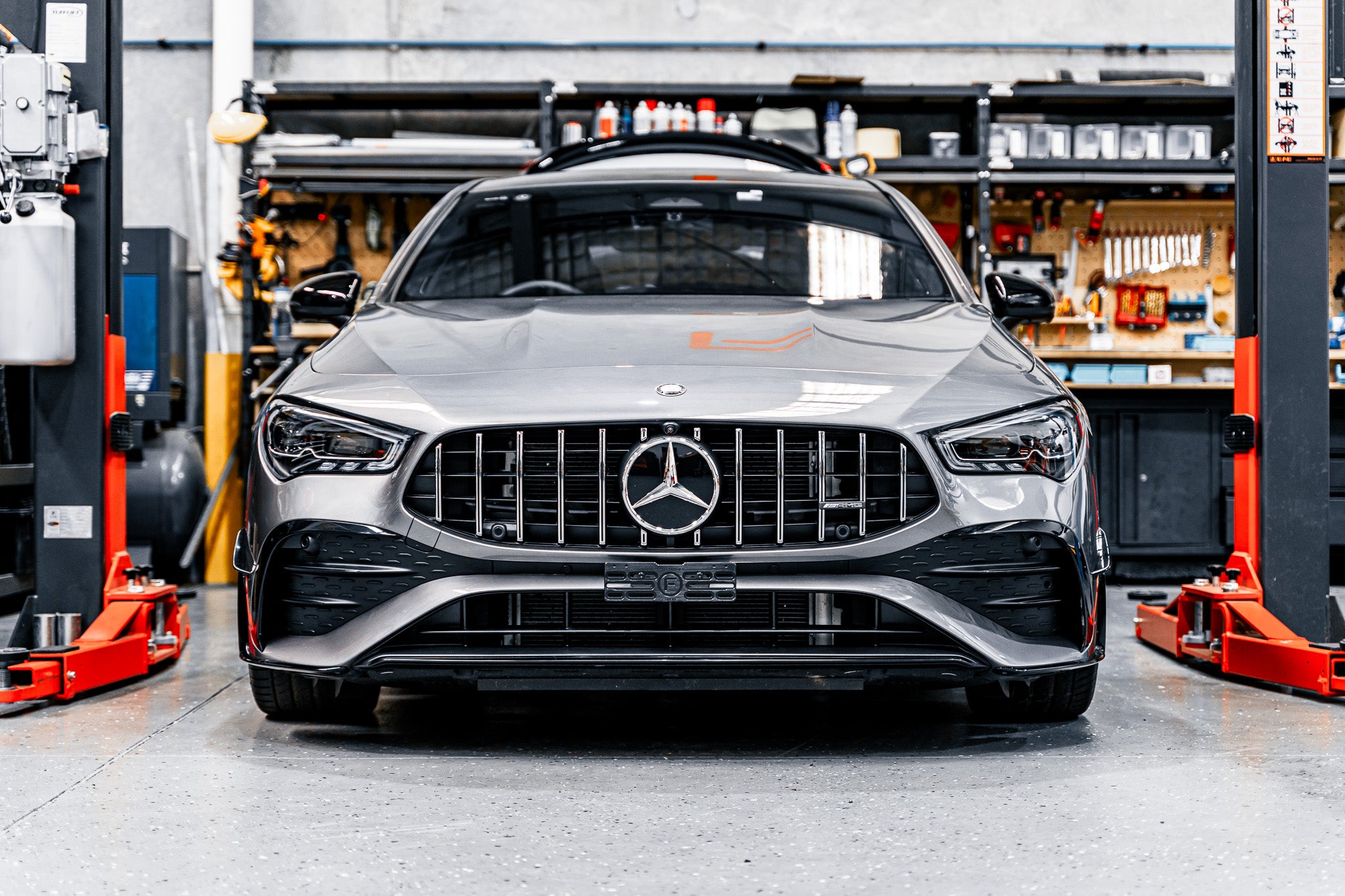 Mercedes CLA35 C118 AMG FL 2023 - OEM Plinth Delete Kit (FRONT)