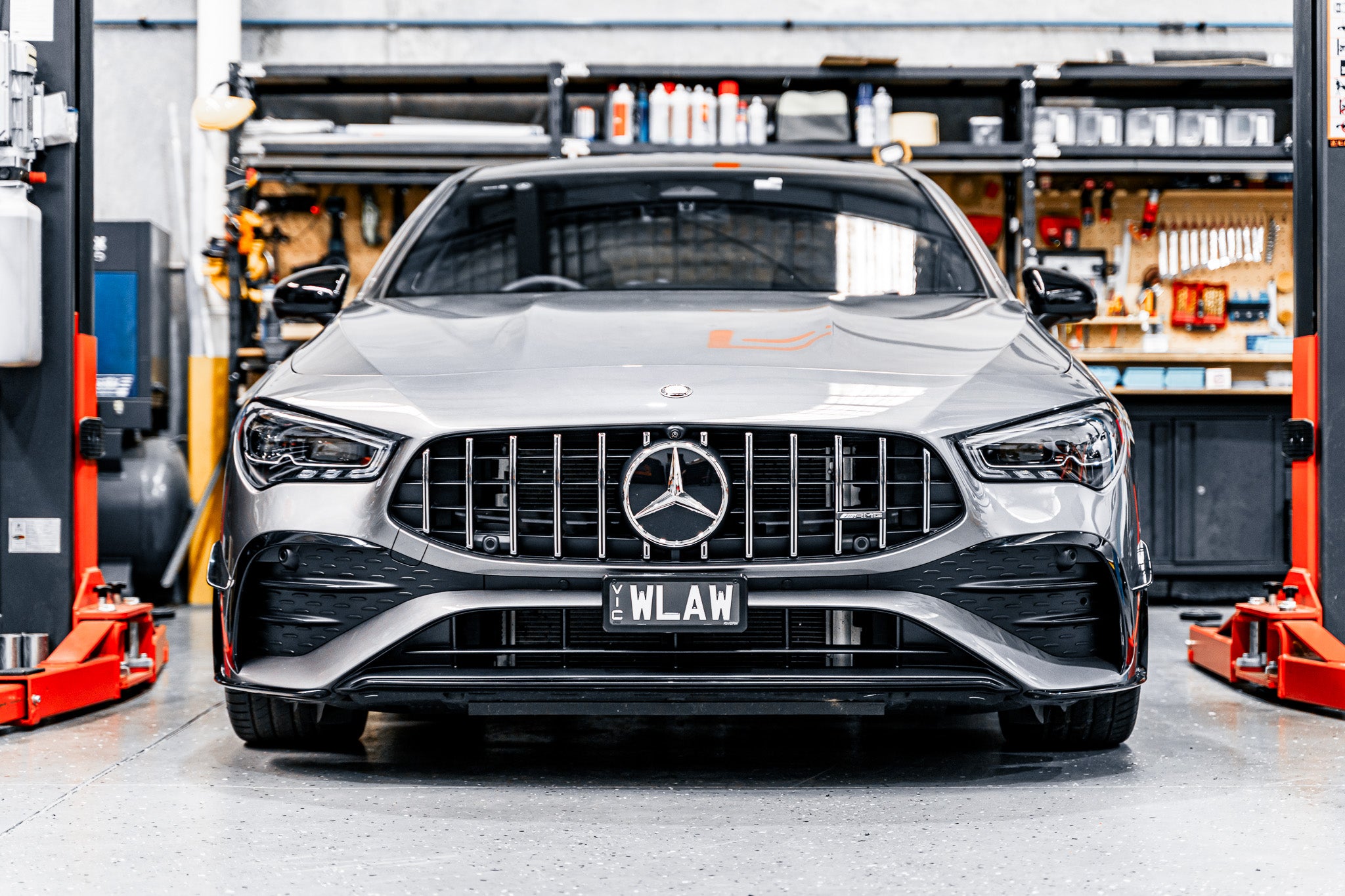 Mercedes CLA35 C118 AMG FL 2023 - OEM Plinth Delete Kit (FRONT)