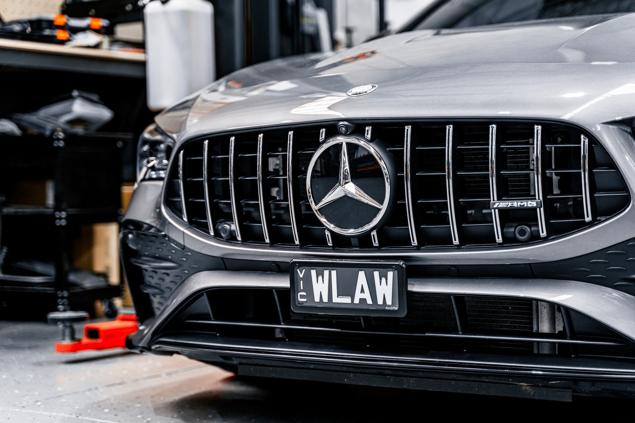Mercedes CLA35 C118 AMG FL 2023 - OEM Plinth Delete Kit (FRONT)