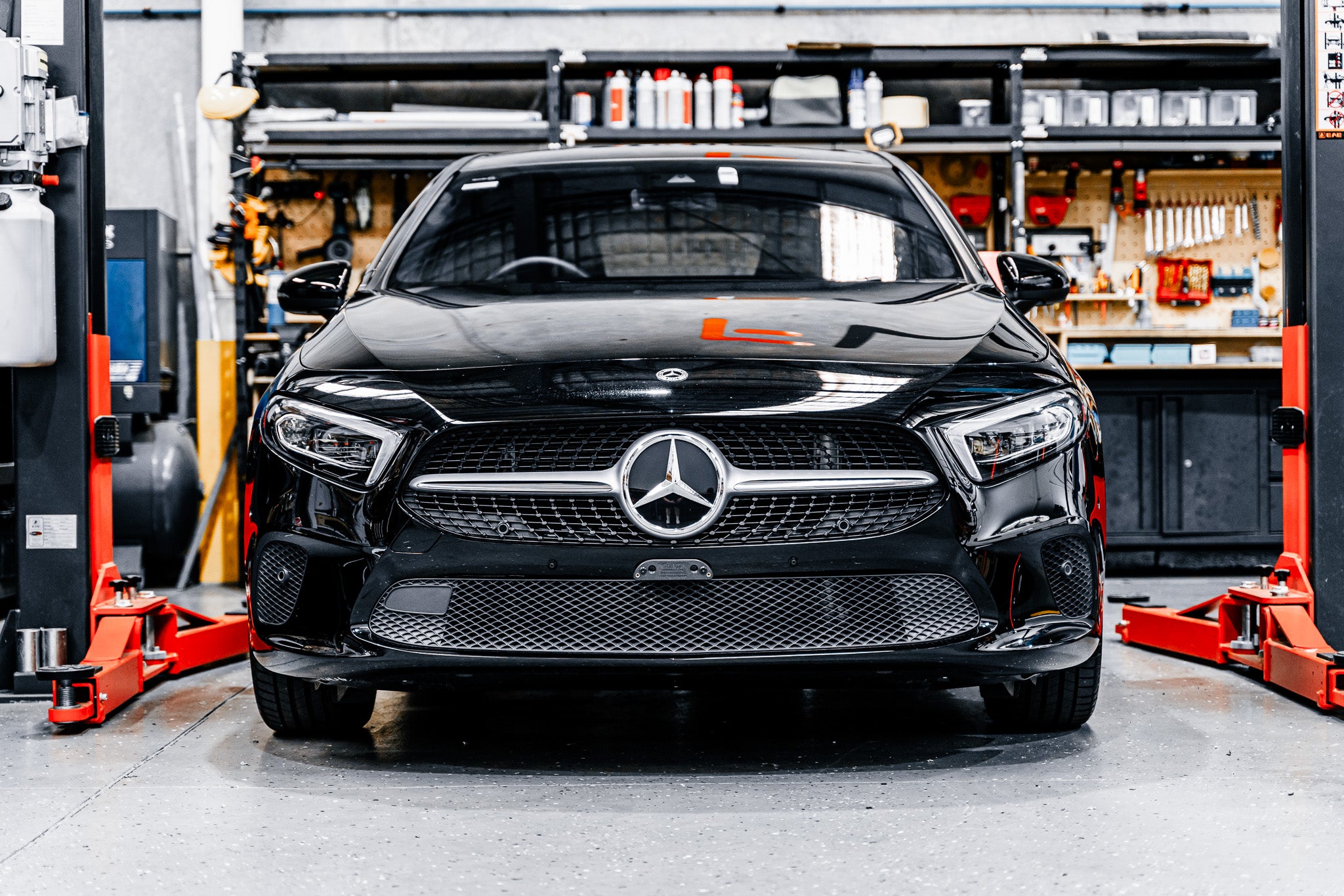 Mercedes W177 A-Class Luxury Line PFL 2019-2022- OEM Plinth Delete Kit (FRONT)