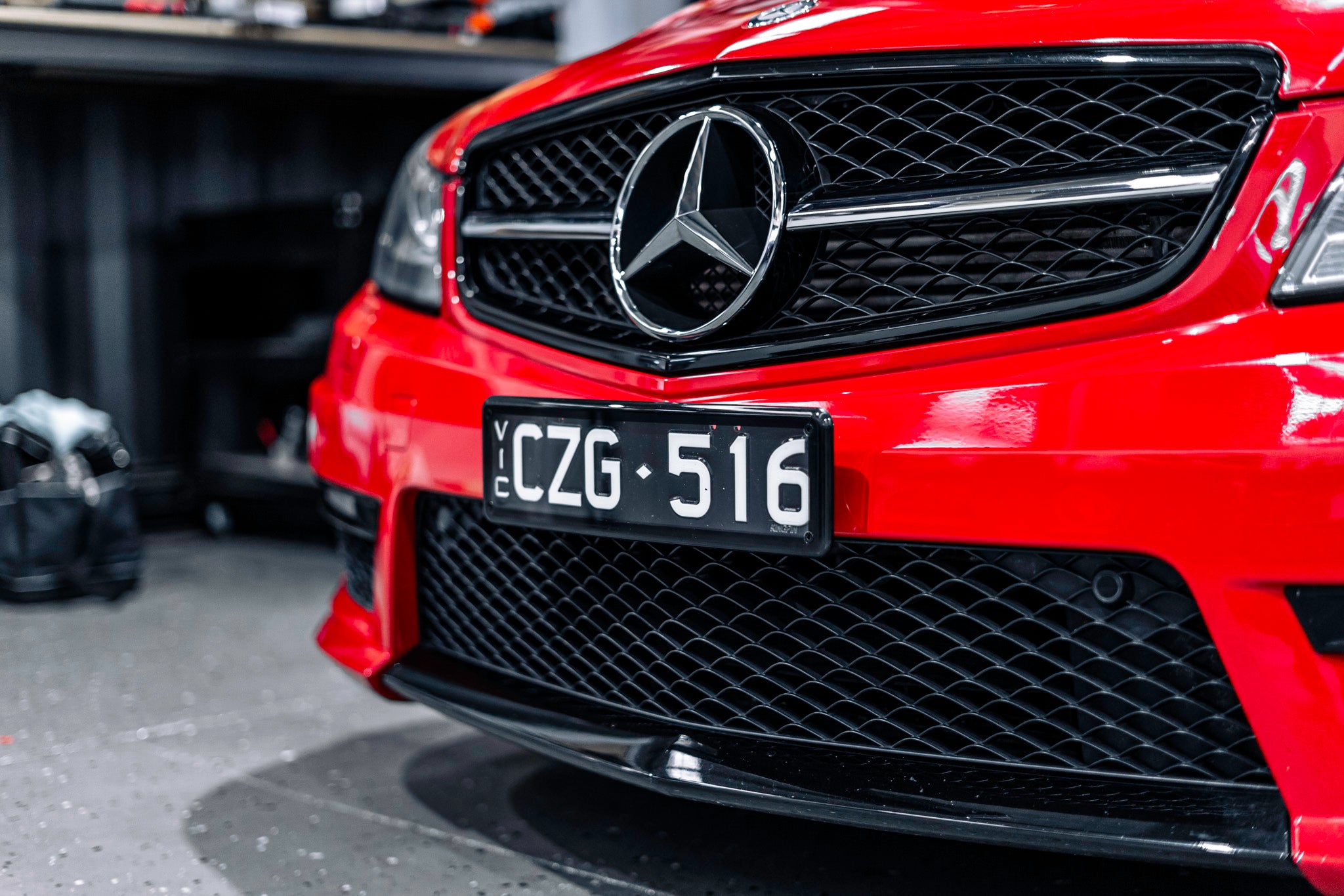 Mercedes C63 AMG W204 FACE LIFT - OEM Plinth Delete Kit (FRONT) 2012-2014