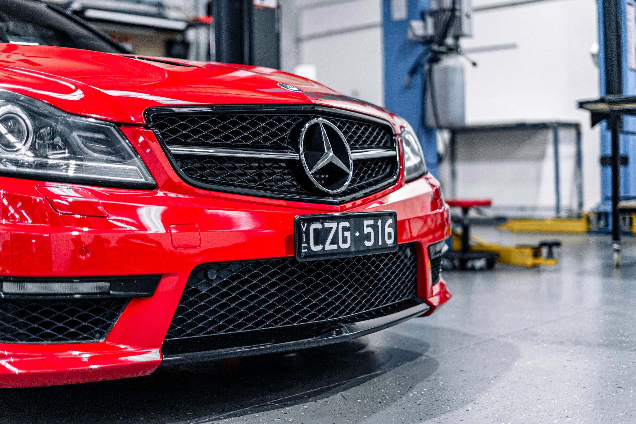 Mercedes C63 AMG W204 FACE LIFT - OEM Plinth Delete Kit (FRONT) 2012-2014