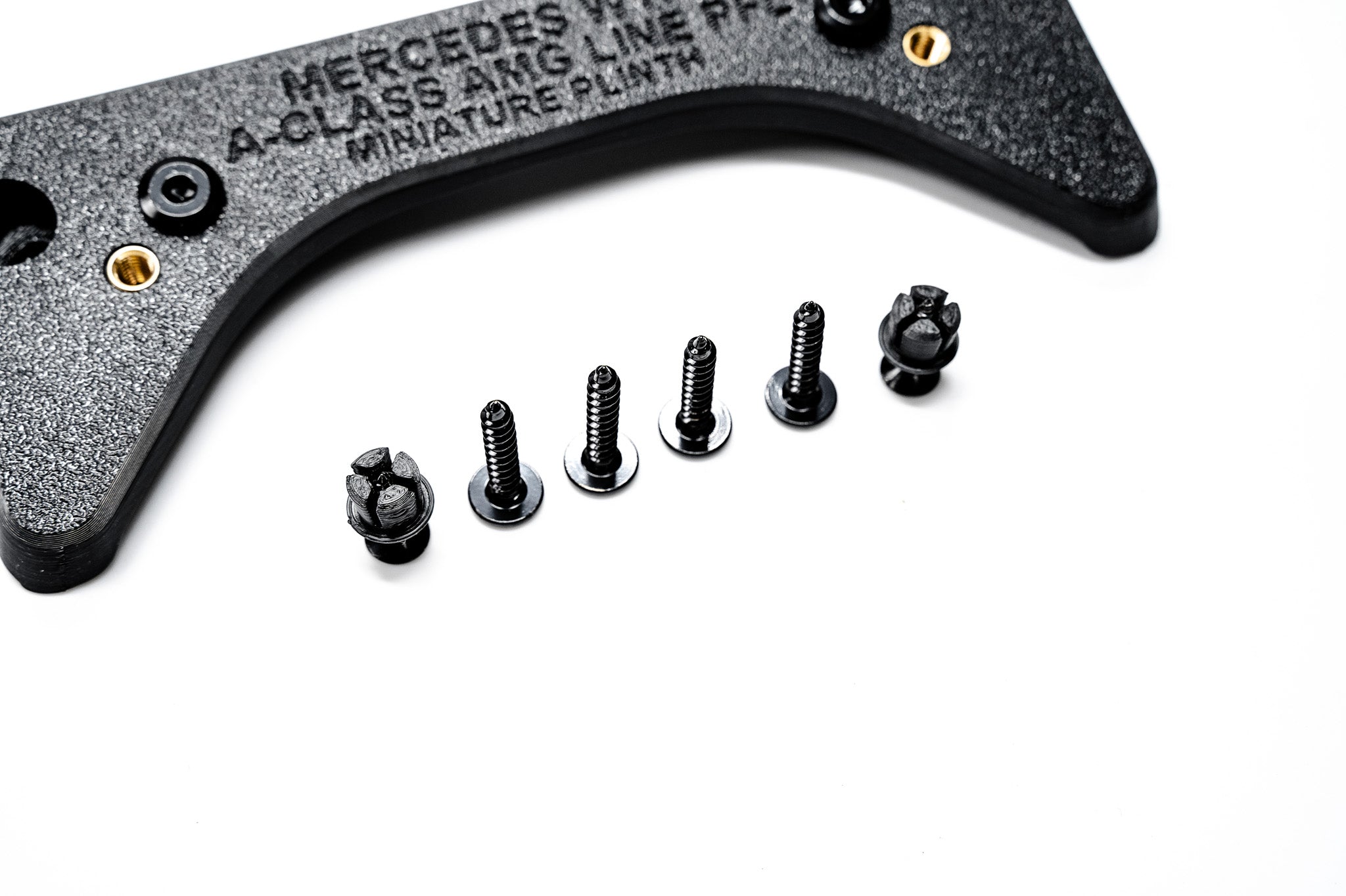 Mercedes C/X117 CLA-Class AMG LINE PFL 2013-2015 - OEM Plinth Delete Kit (FRONT)
