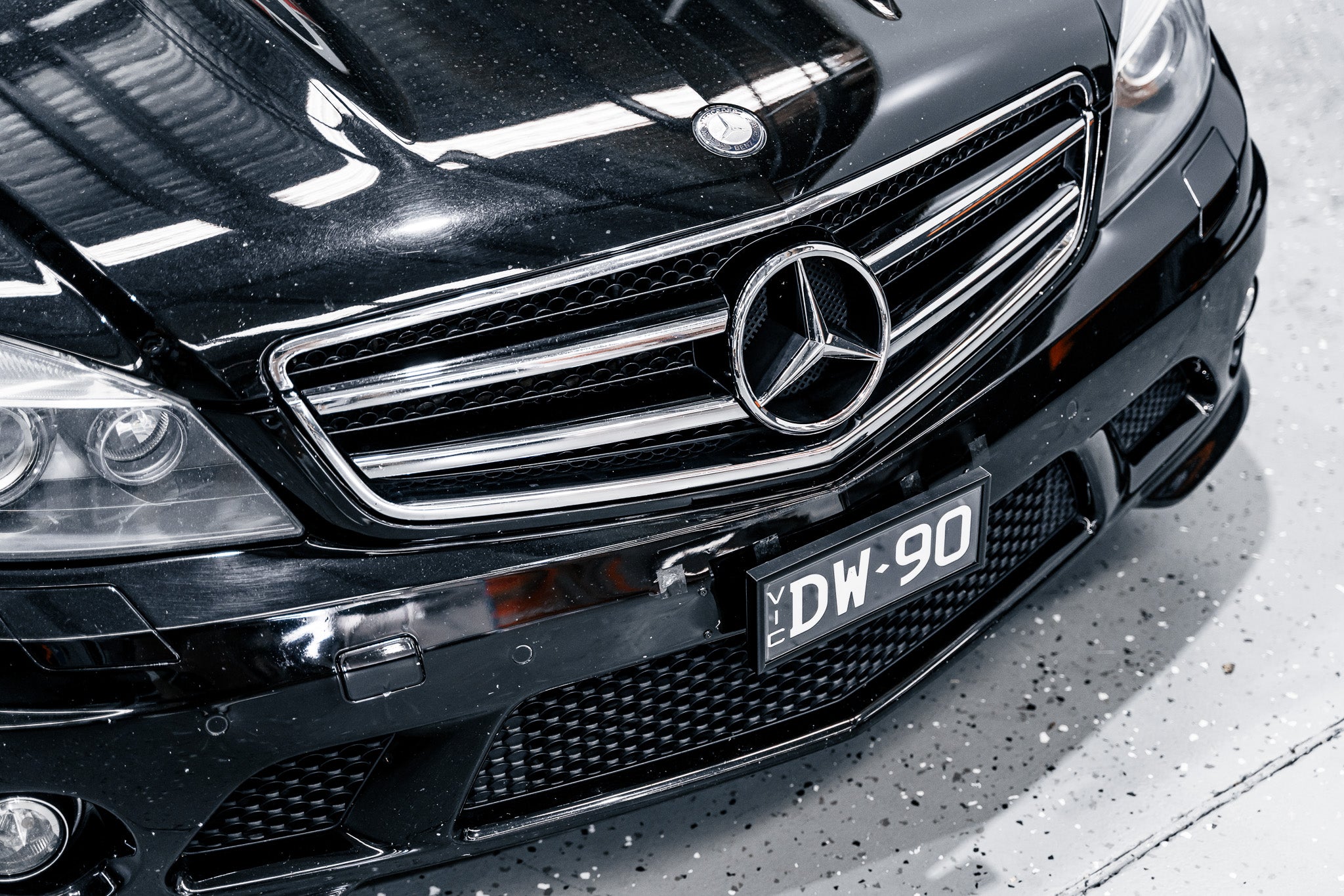 Mercedes C63 AMG W204 PFL - OEM Plinth Delete Kit (FRONT) 2008-2011