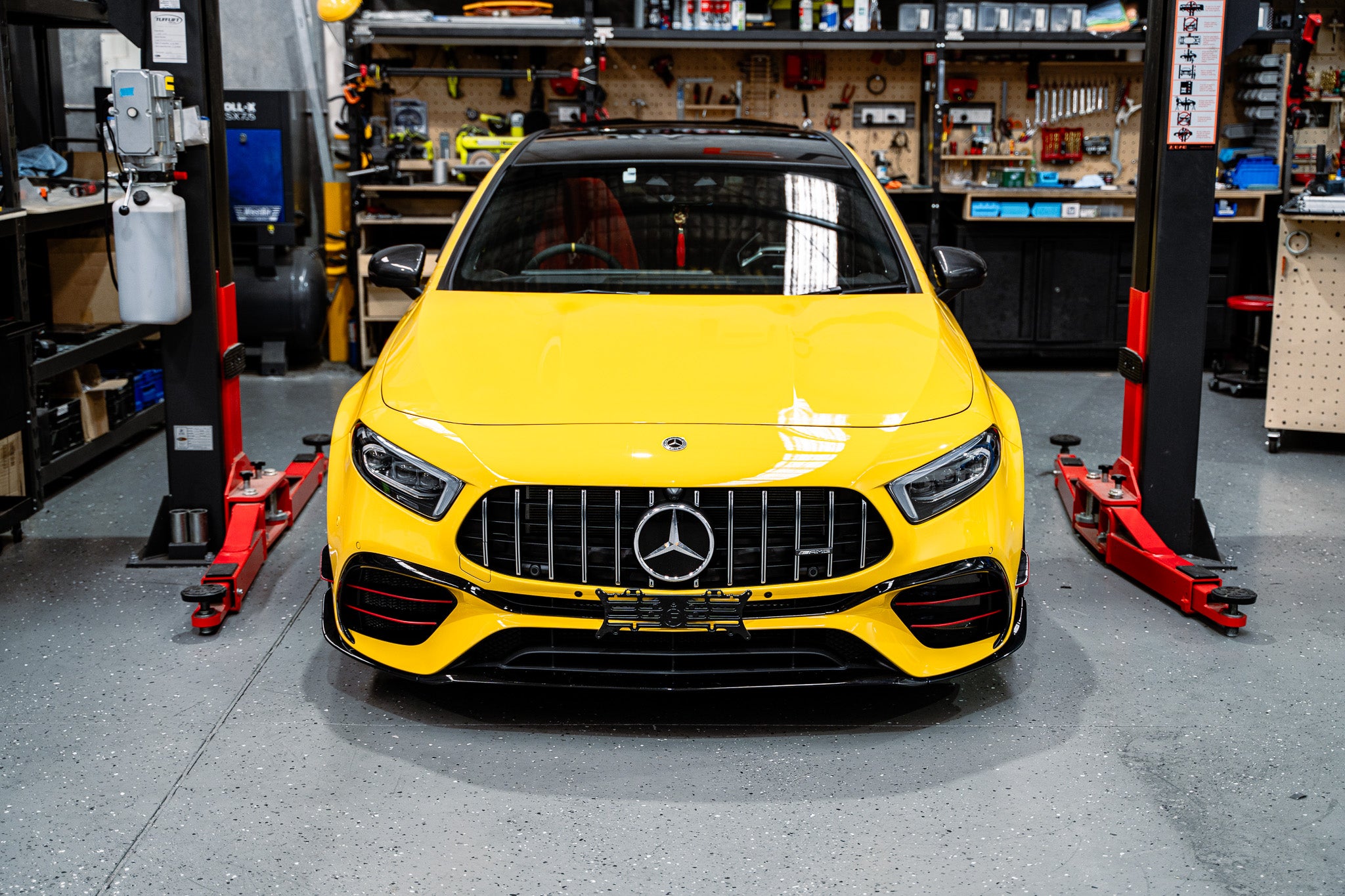 Mercedes A45s AMG W177 PRE-FACELIFT 2019-2022 OEM Plinth Delete Kit (FRONT)
