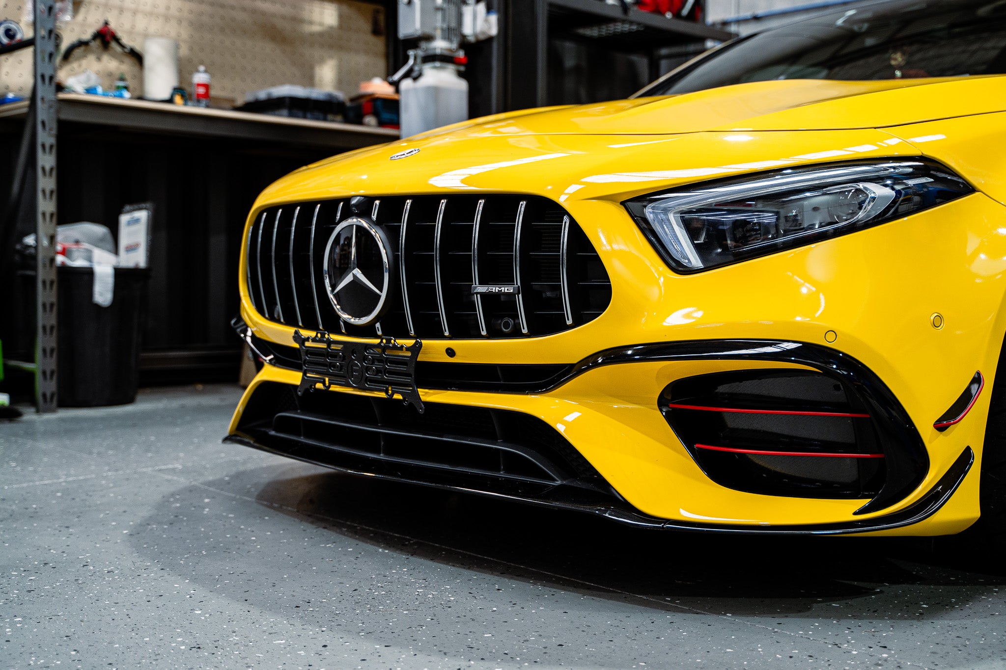 Mercedes A45s AMG W177 PRE-FACELIFT 2019-2022 OEM Plinth Delete Kit (FRONT)