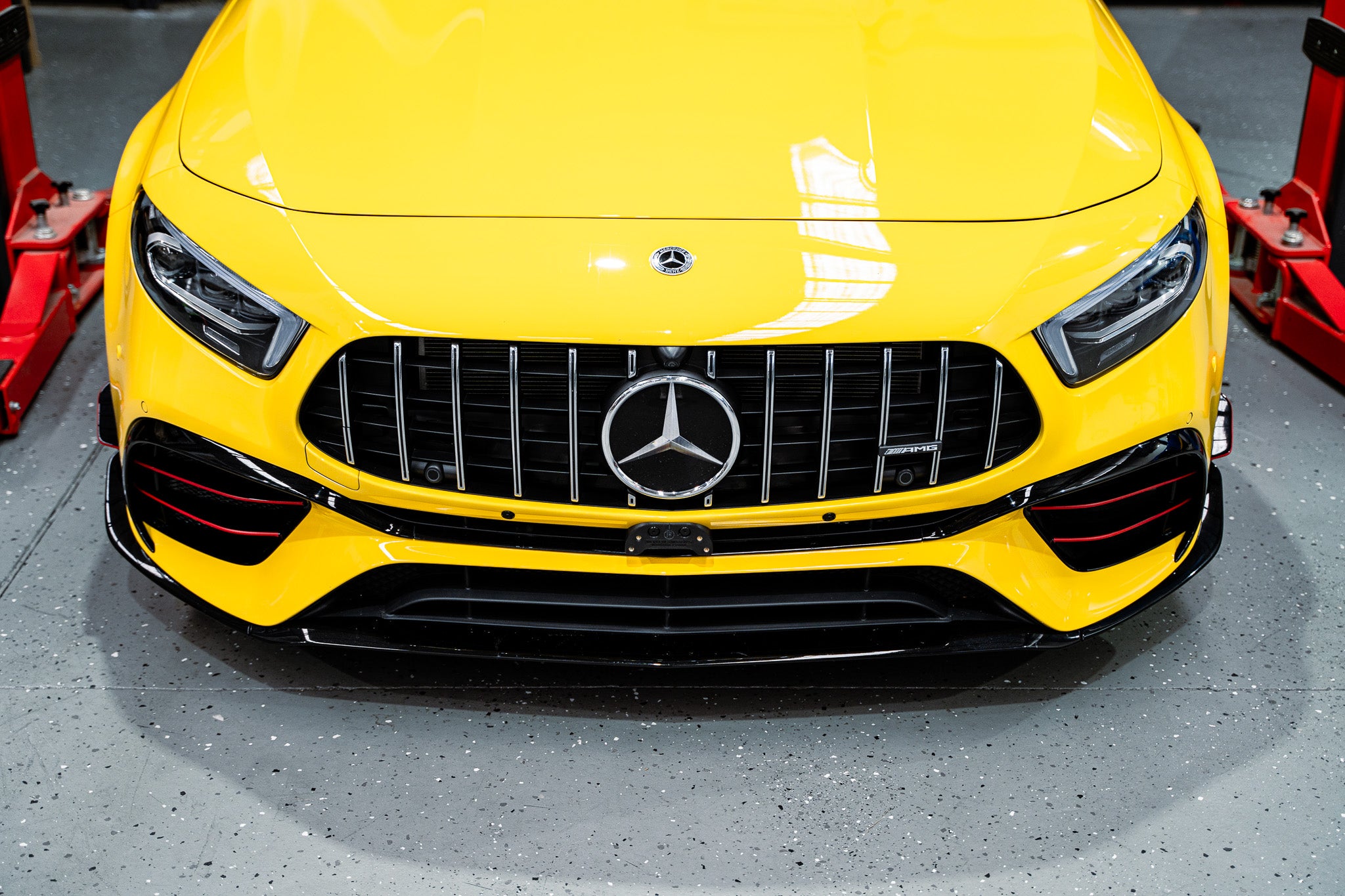 Mercedes A45s AMG W177 PRE-FACELIFT 2019-2022 OEM Plinth Delete Kit (FRONT)