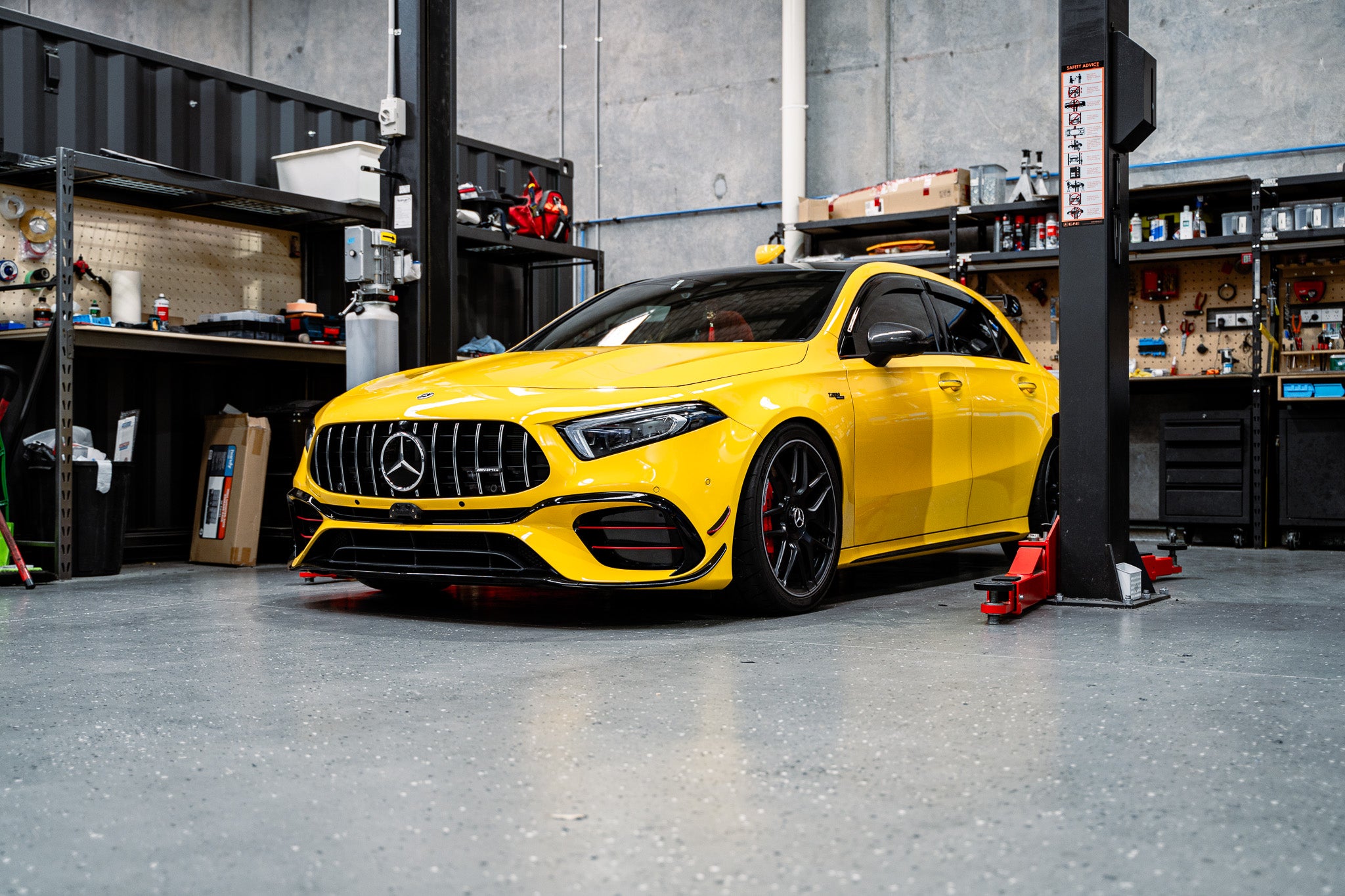 Mercedes A45s AMG W177 PRE-FACELIFT 2019-2022 OEM Plinth Delete Kit (FRONT)