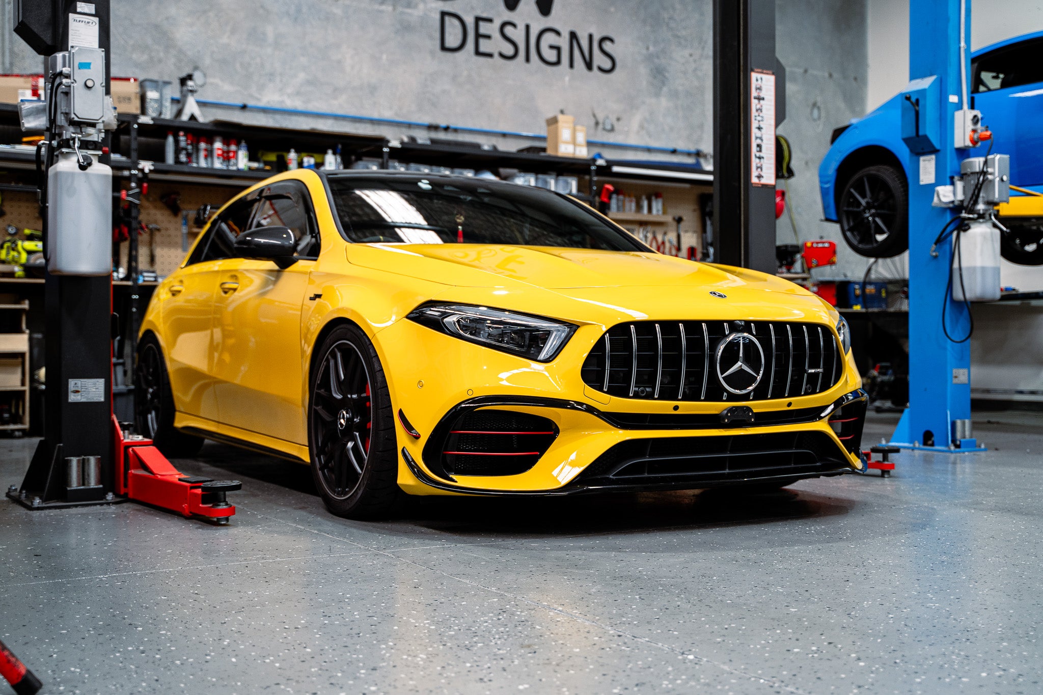 Mercedes A45s AMG W177 PRE-FACELIFT 2019-2022 OEM Plinth Delete Kit (FRONT)