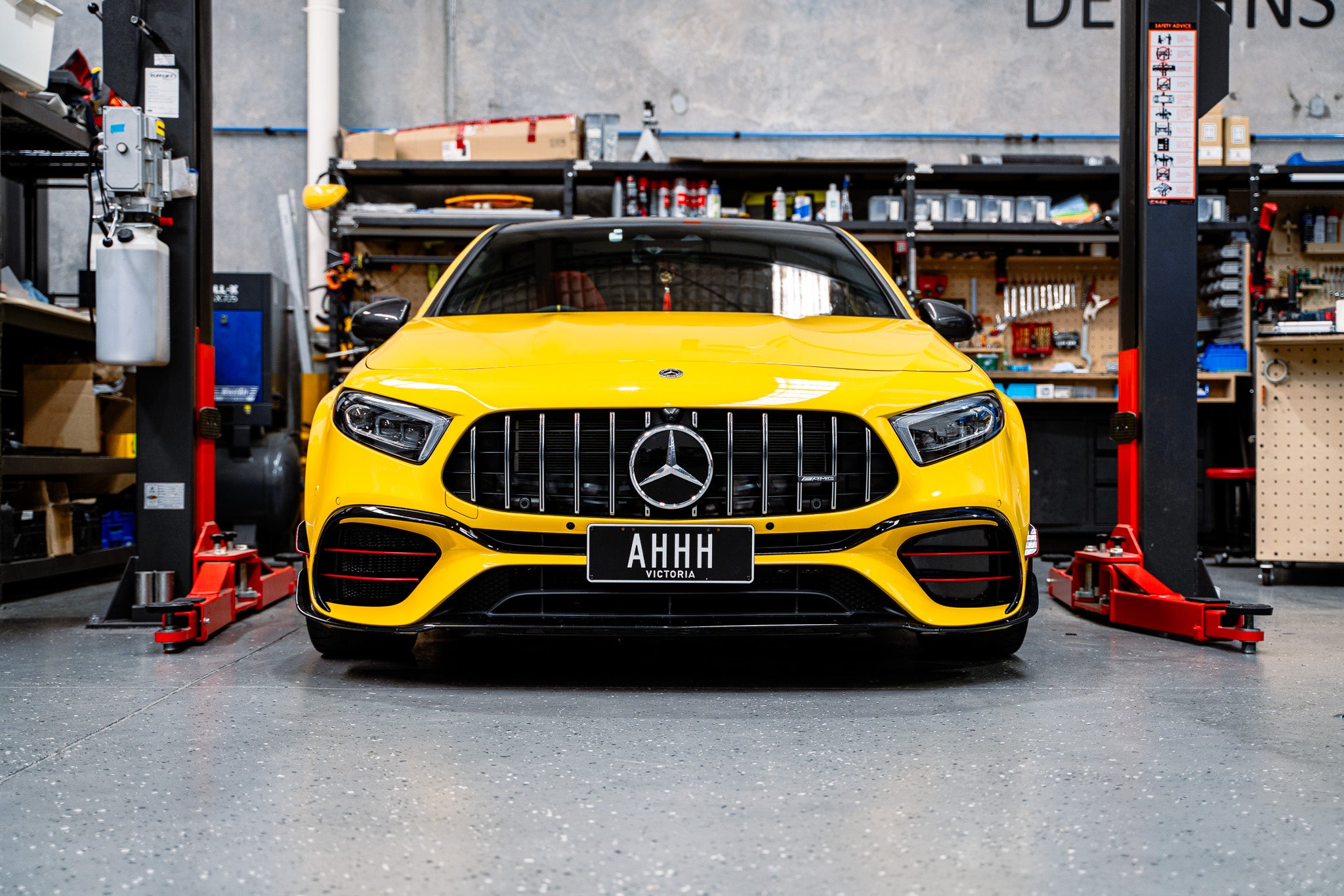 Mercedes A45s AMG W177 PRE-FACELIFT 2019-2022 OEM Plinth Delete Kit (FRONT)