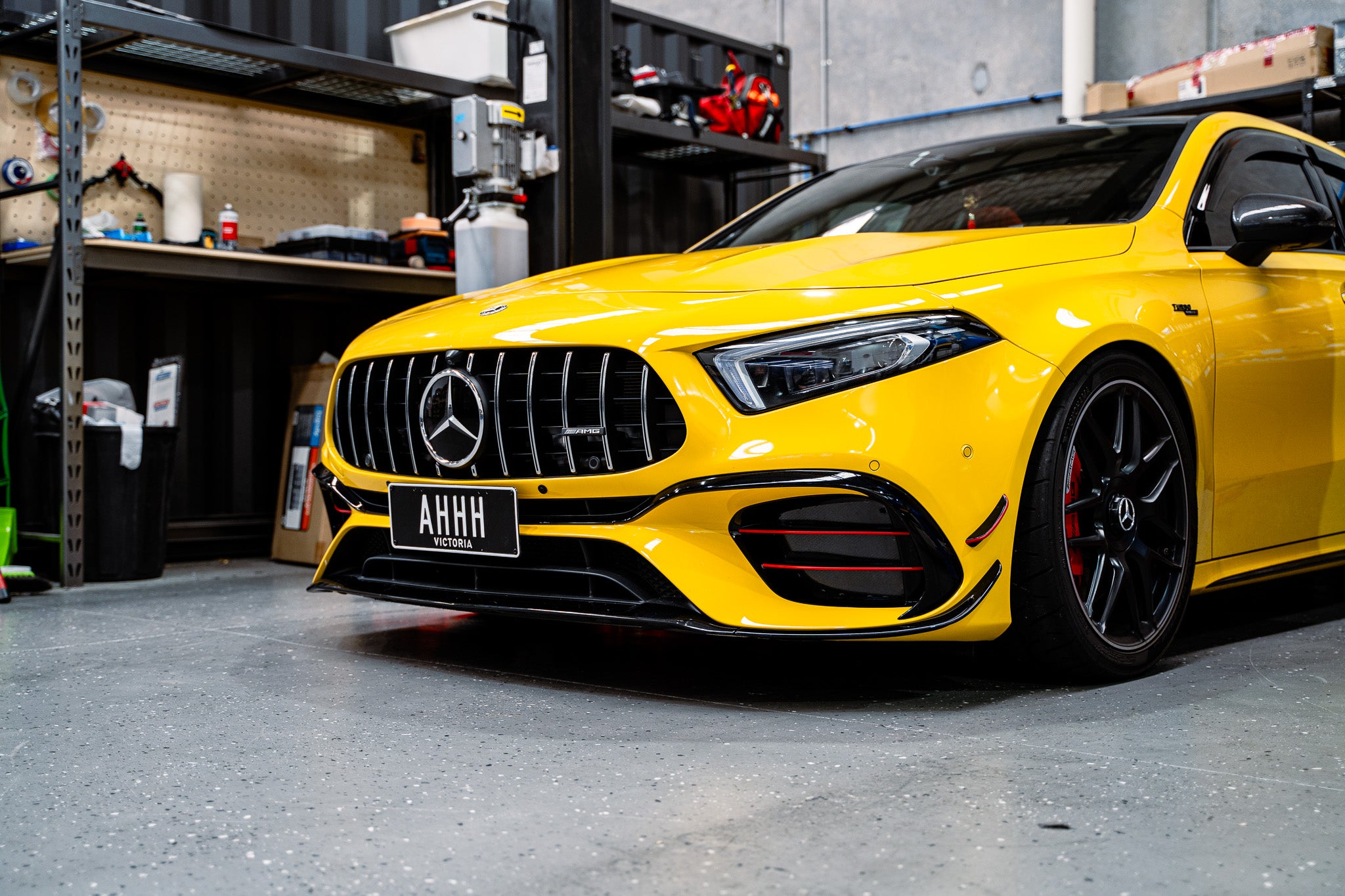 Mercedes A45s AMG W177 PRE-FACELIFT 2019-2022 OEM Plinth Delete Kit (FRONT)