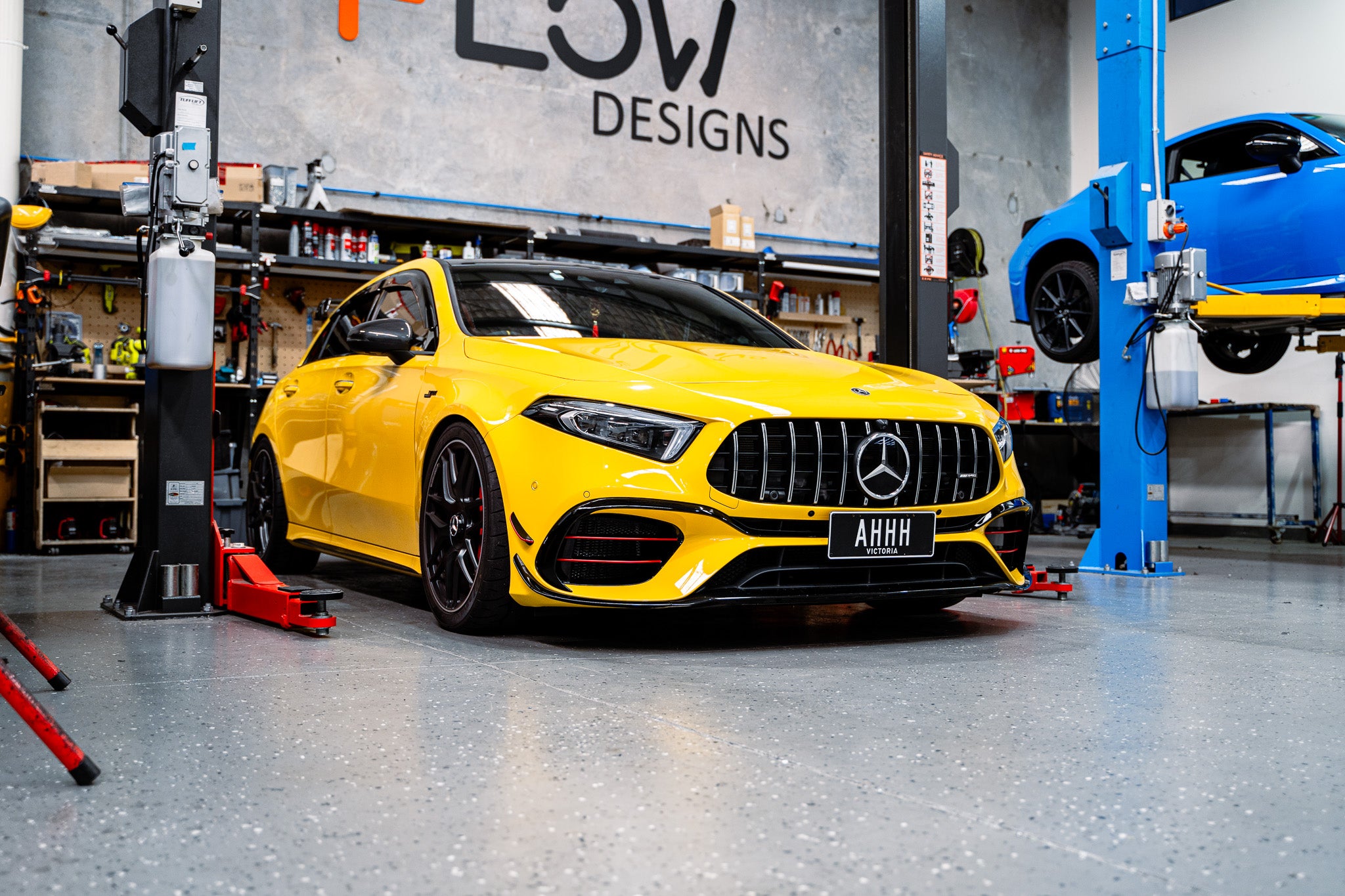 Mercedes A45s AMG W177 PRE-FACELIFT 2019-2022 OEM Plinth Delete Kit (FRONT)