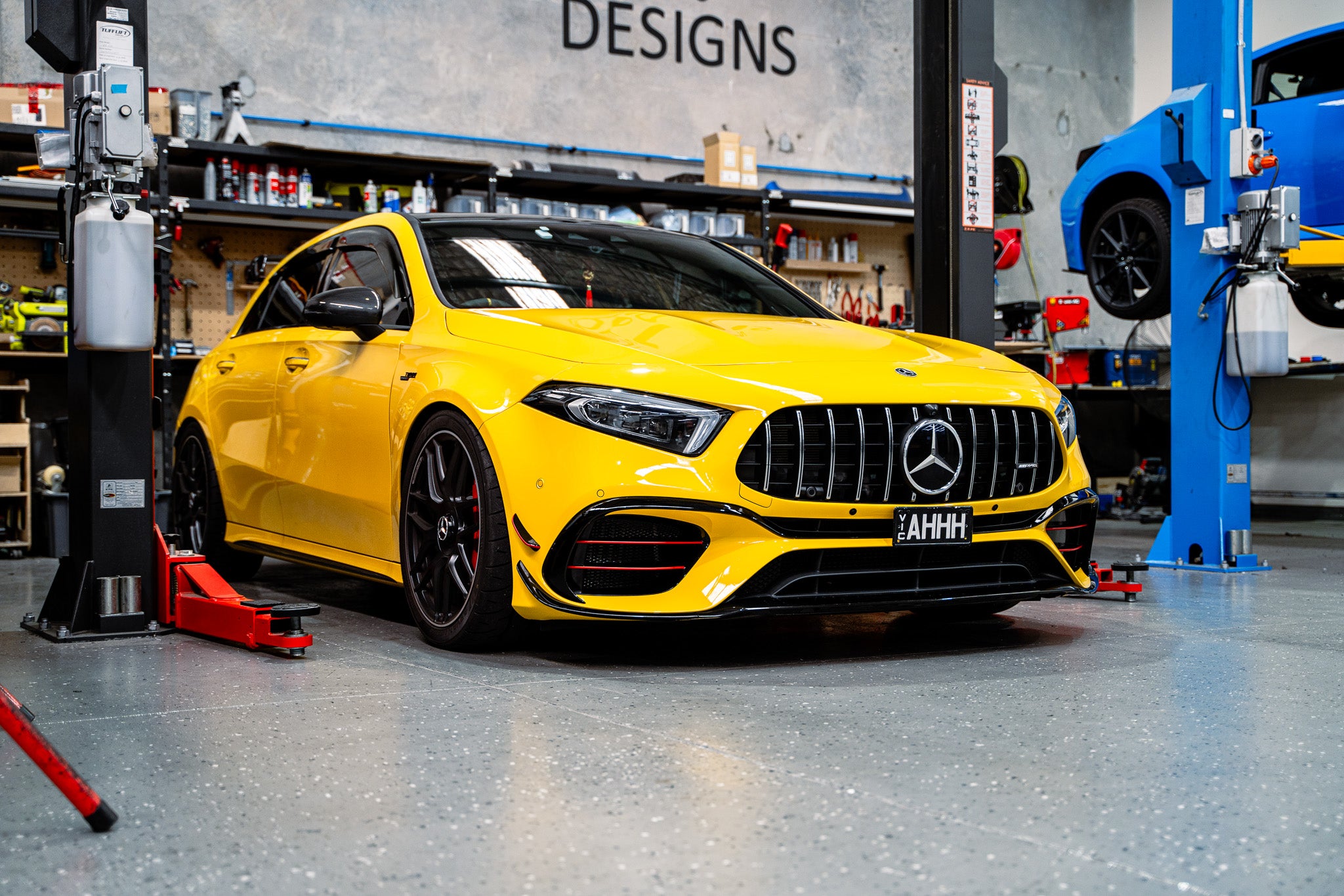 Mercedes A45s AMG W177 PRE-FACELIFT 2019-2022 OEM Plinth Delete Kit (FRONT)