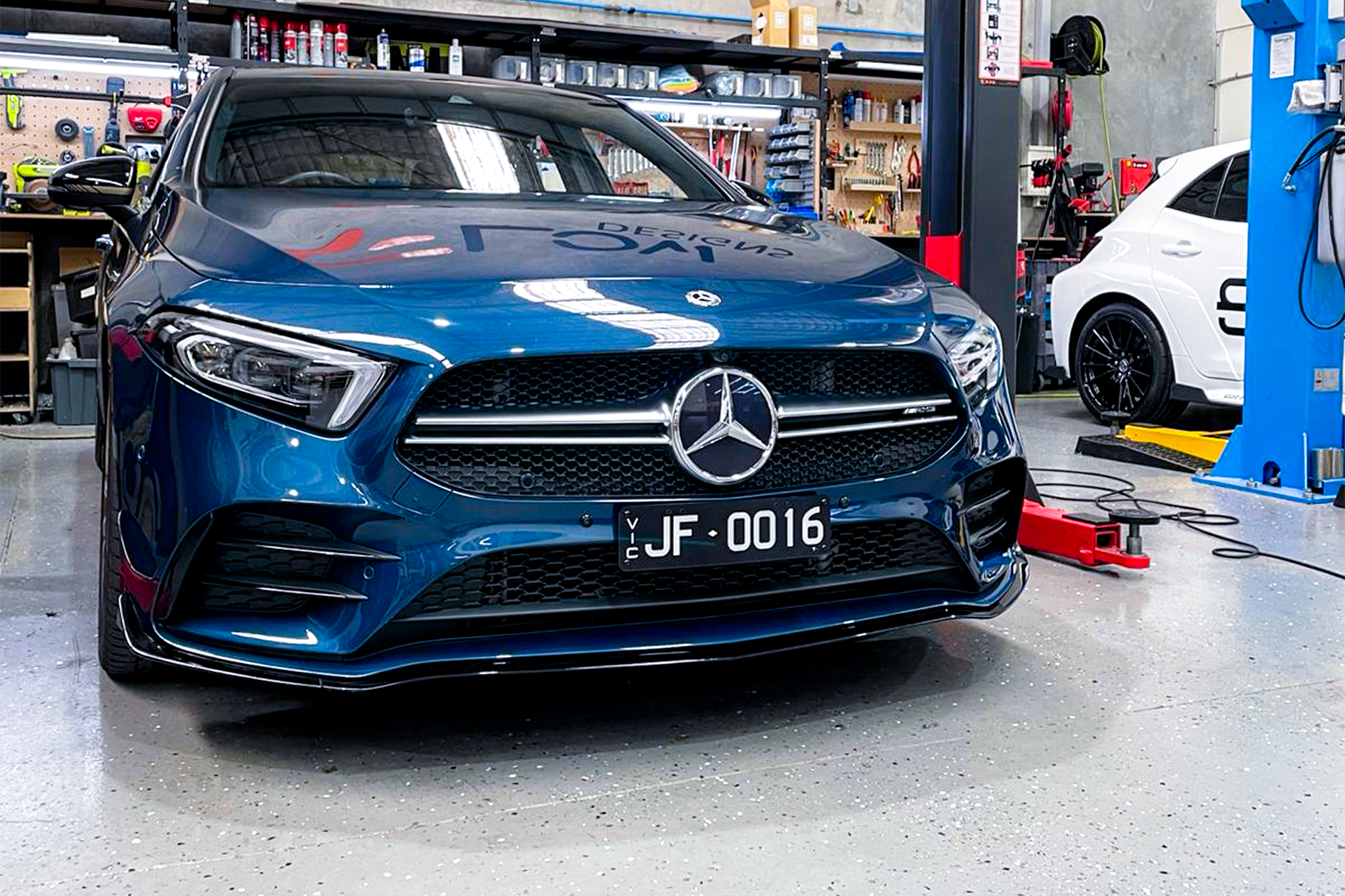 Mercedes A35 AMG Pre-Facelift W177 2018-2022 - OEM Plinth Delete Kit (FRONT)