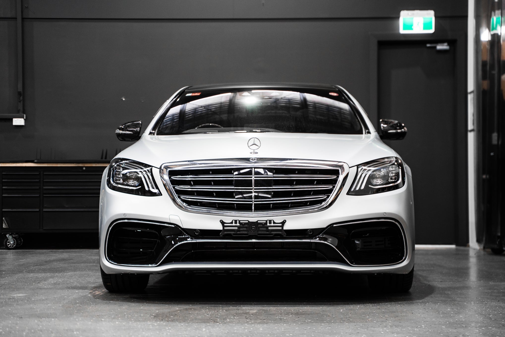 Mercedes S63 AMG / S-Class W222 - Custom Miniature Plinth (FRONT)