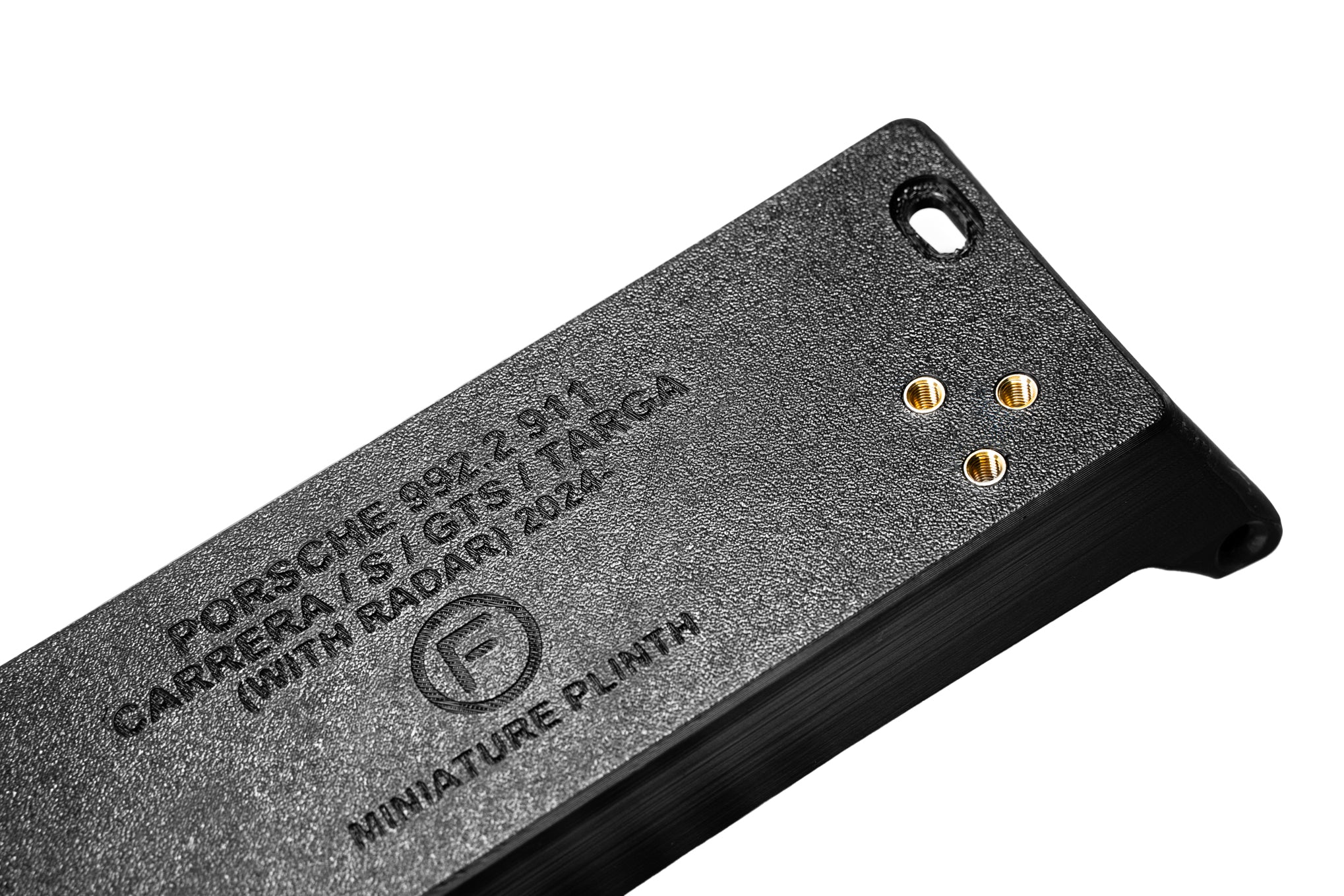 Porsche 992.2 911 Carrera Coupe (ALL MODELS) - Miniature Plinth (FRONT)