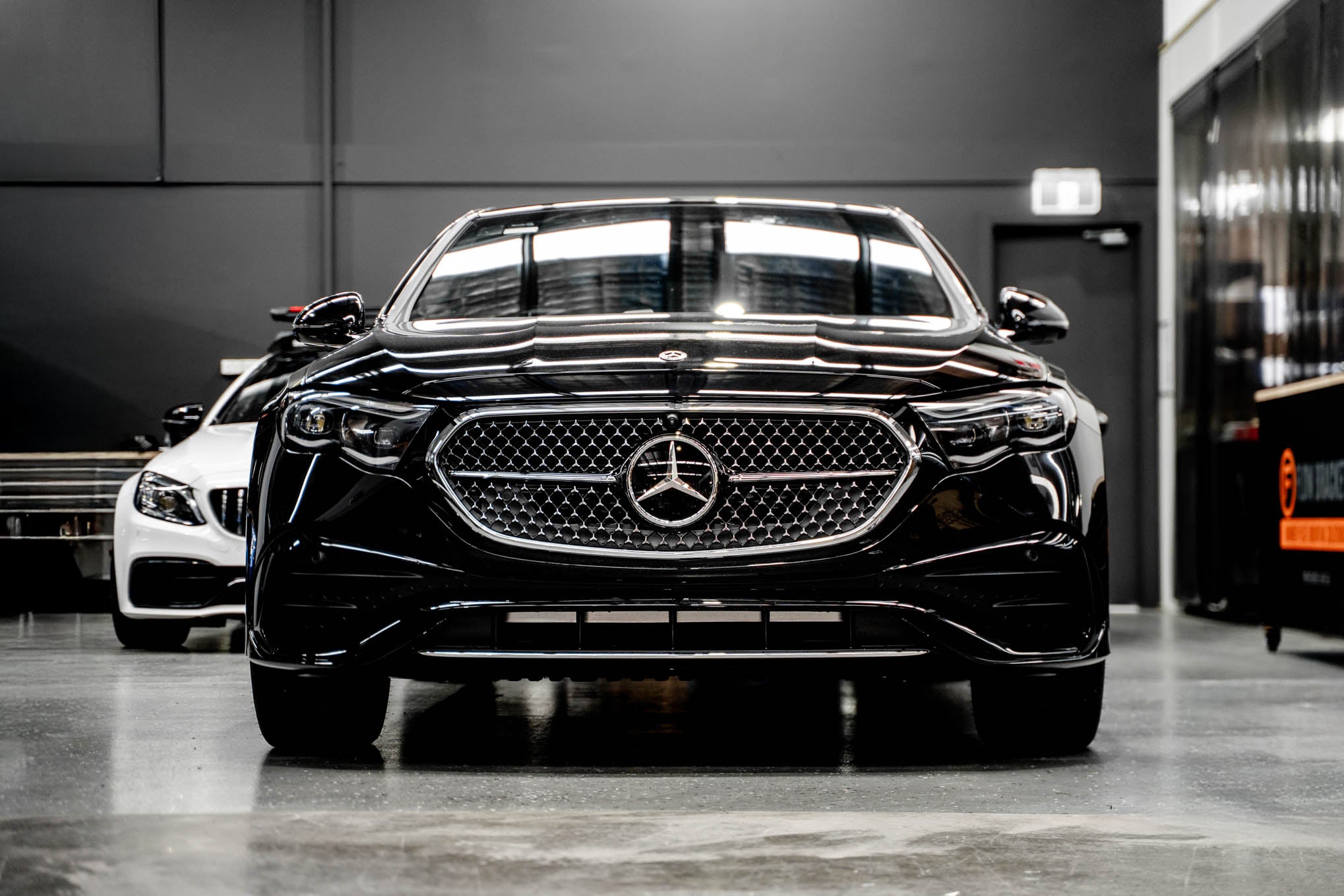 Mercedes E Class W214 AMG Line 2024-Current - OEM Plinth Delete Kit (FRONT)