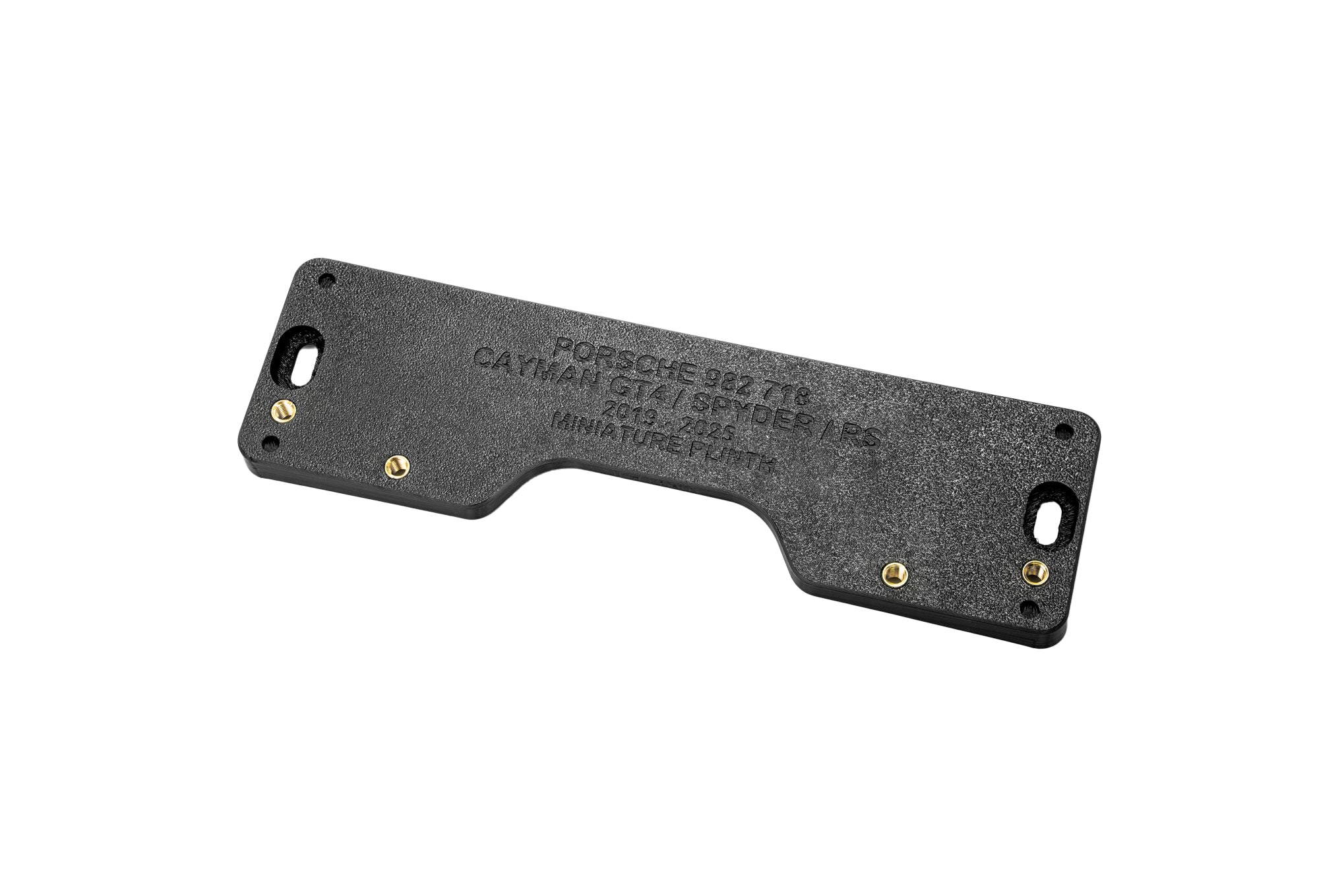 Porsche 982 718 GT4 / Spyder / RS - Miniature Plinth (FRONT)