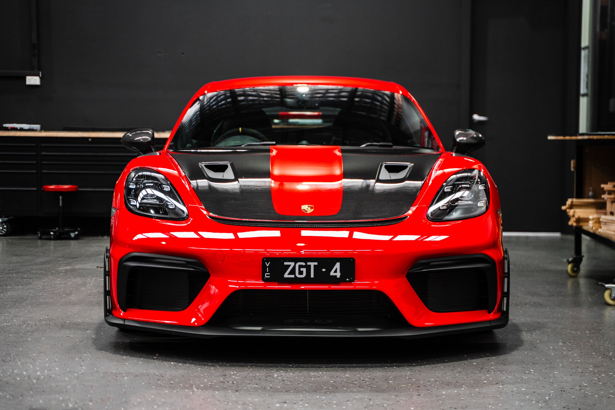 Porsche 982 718 GT4 / Spyder / RS - Miniature Plinth (FRONT)