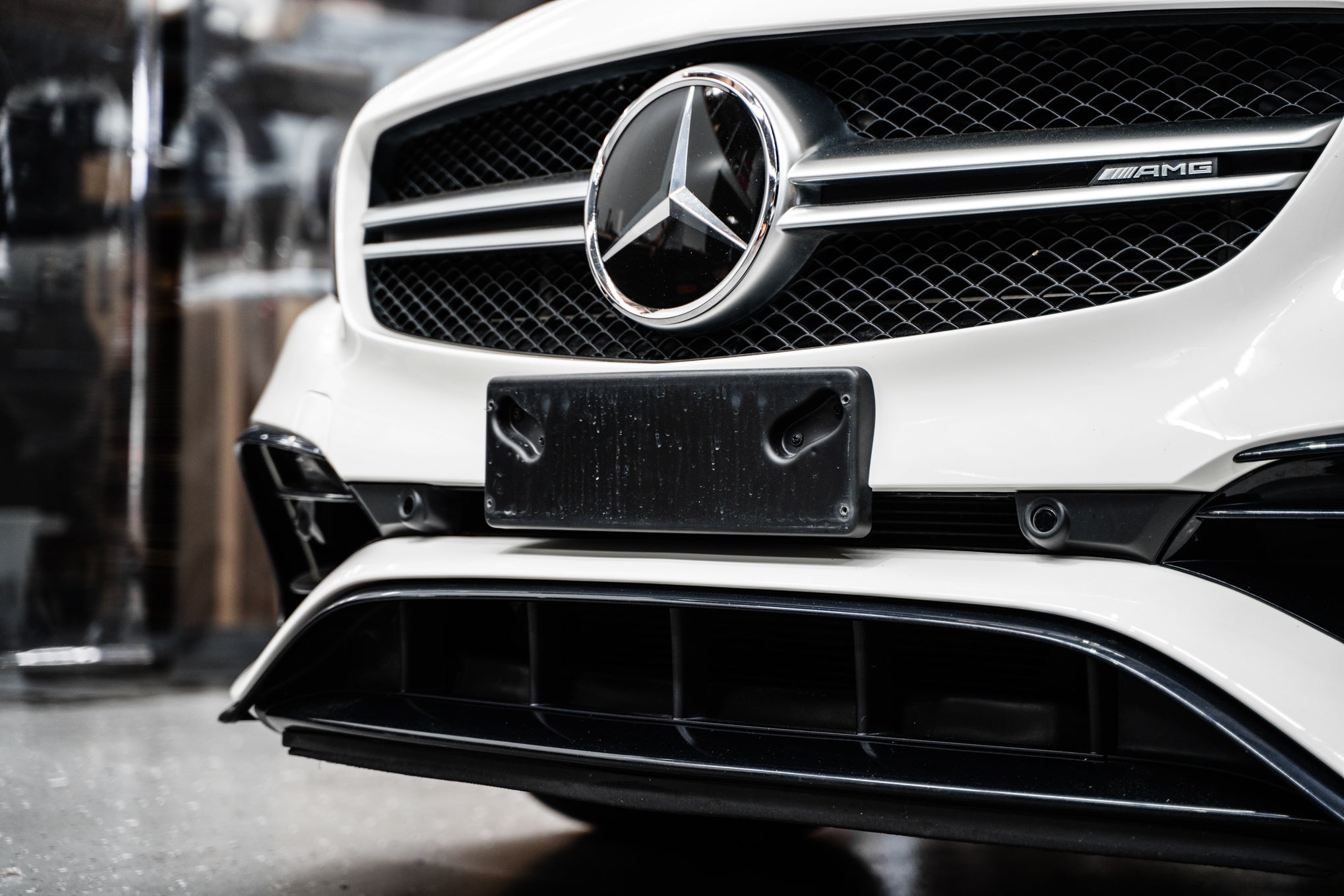 Mercedes W176 A-Class AMG-Line / A45 AMG FL 2016-2018 - OEM Plinth Delete Kit (FRONT)