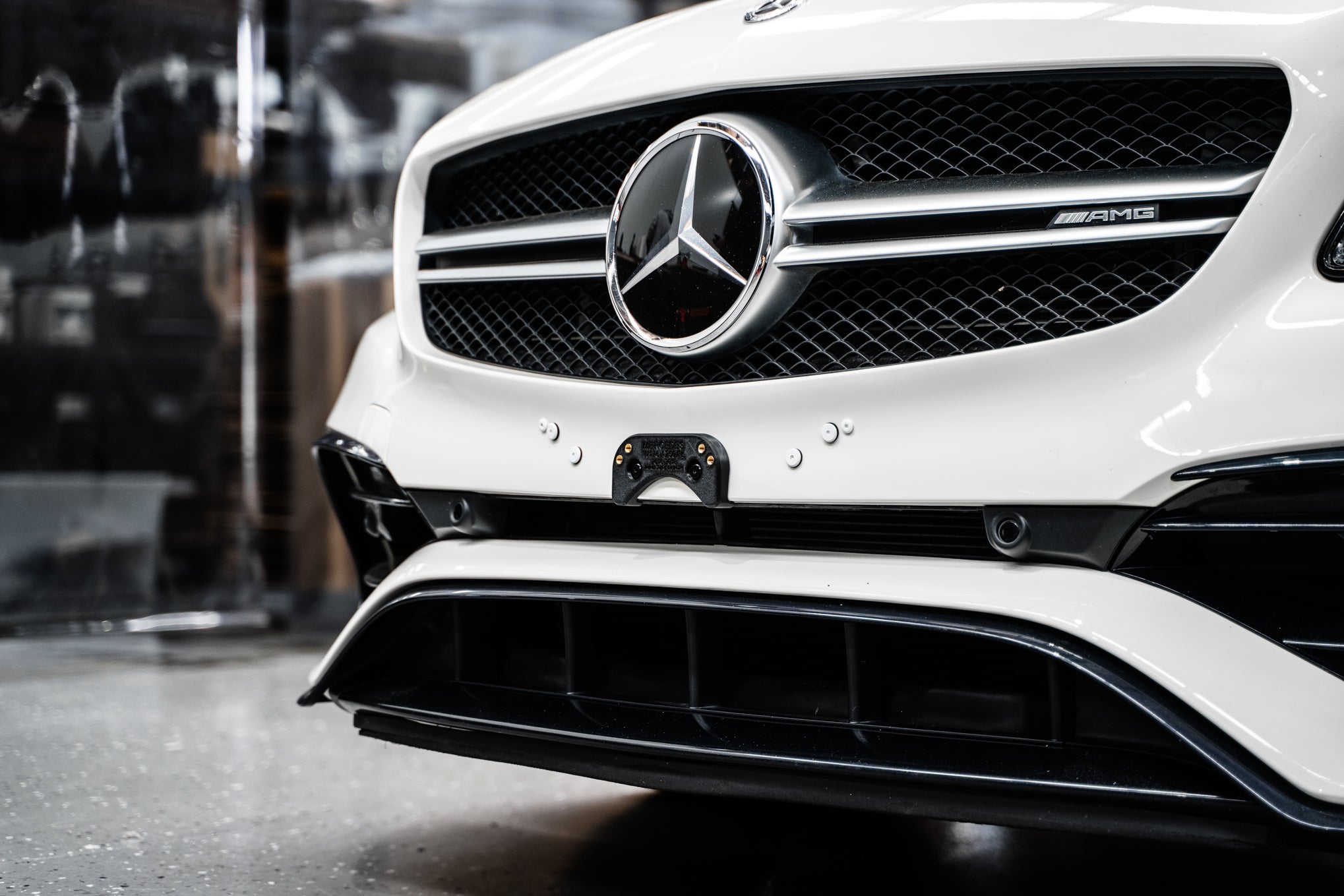 Mercedes W176 A-Class AMG-Line / A45 AMG FL 2016-2018 - OEM Plinth Delete Kit (FRONT)