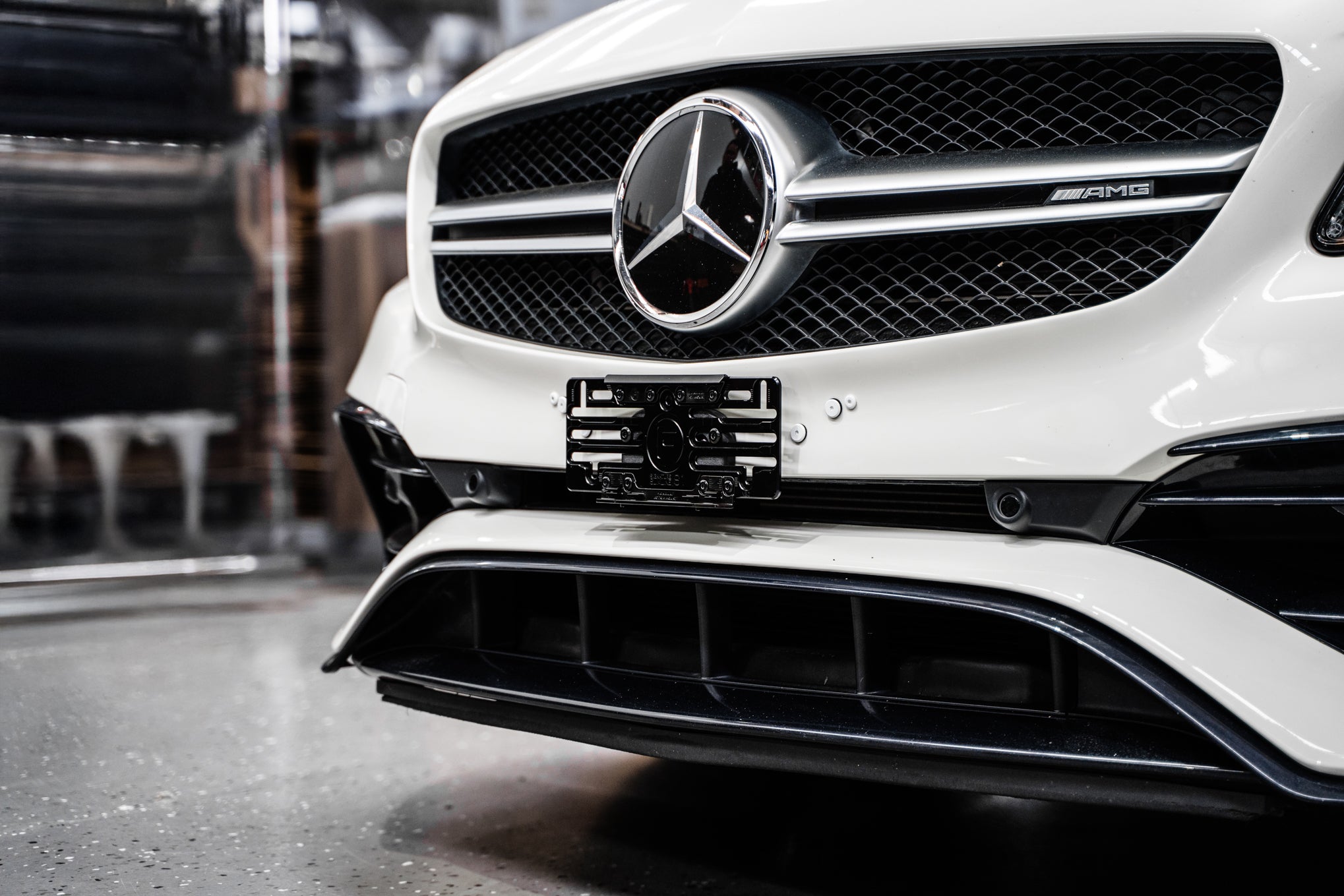 Mercedes W176 A-Class AMG-Line / A45 AMG FL 2016-2018 - OEM Plinth Delete Kit (FRONT)