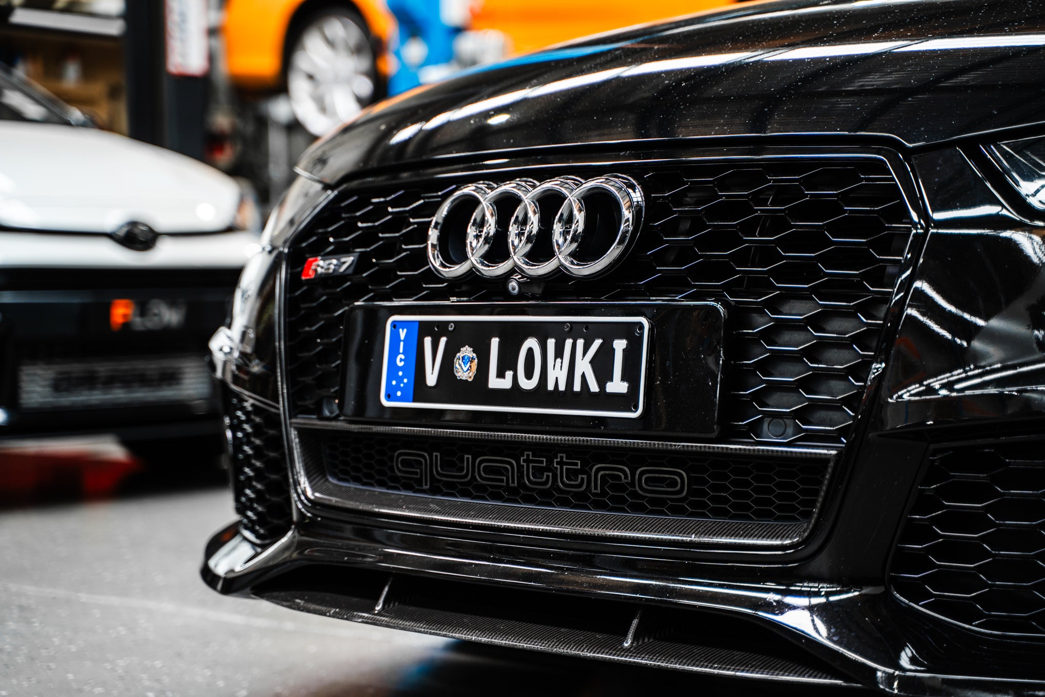 Audi 4G RS7 FL 2015-2017 - OEM Plinth Delete Kit (FRONT)