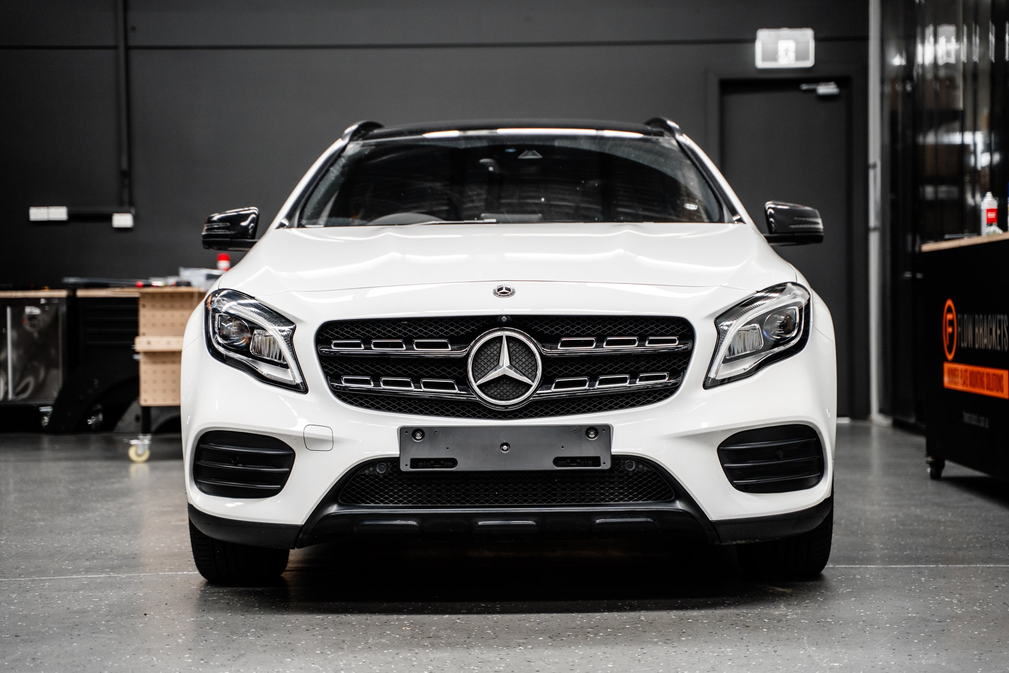 Mercedes GLA AMG-Line FL X156 2017-19 OEM Plinth Delete Kit (FRONT)