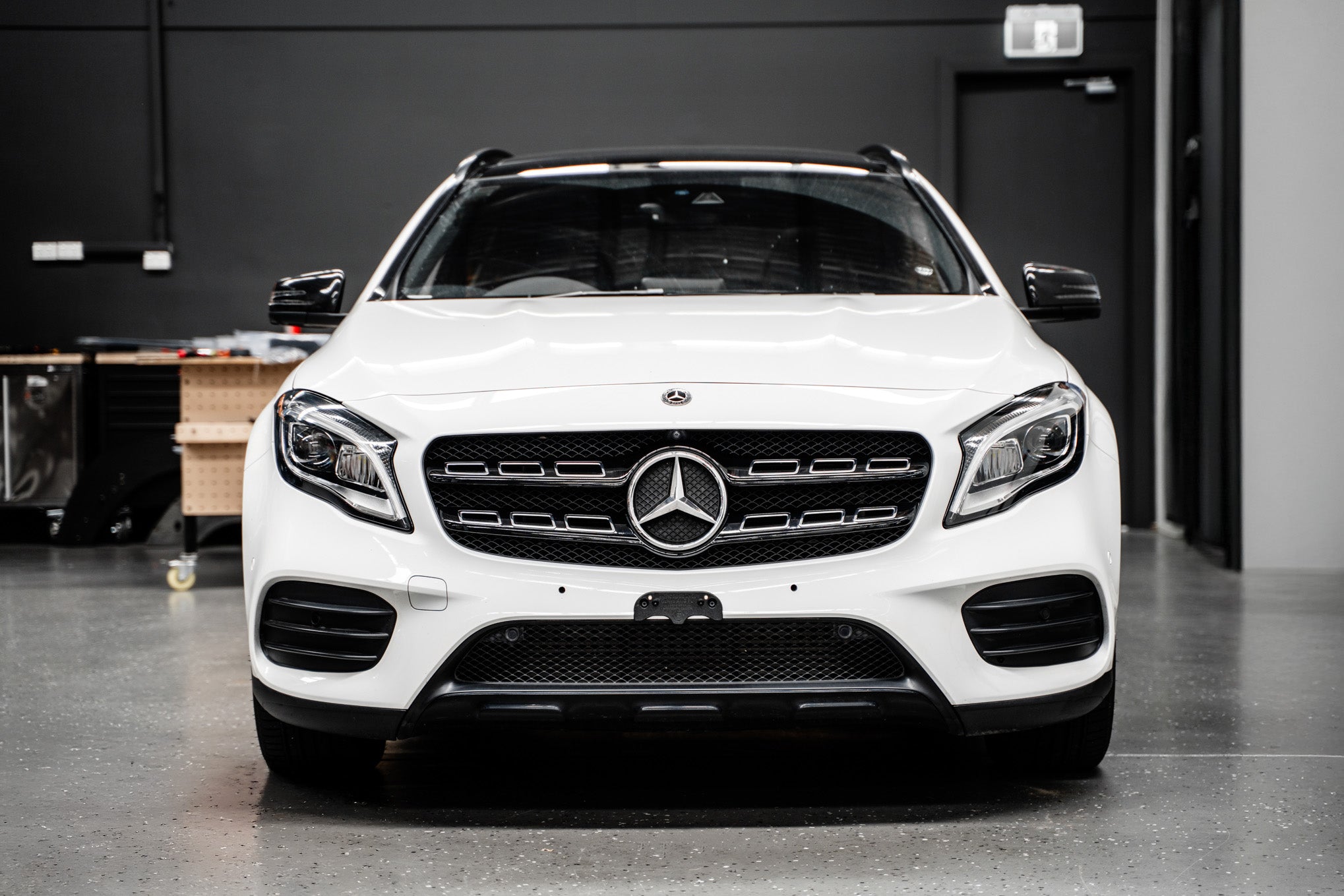 Mercedes GLA AMG-Line FL X156 2017-19 OEM Plinth Delete Kit (FRONT)