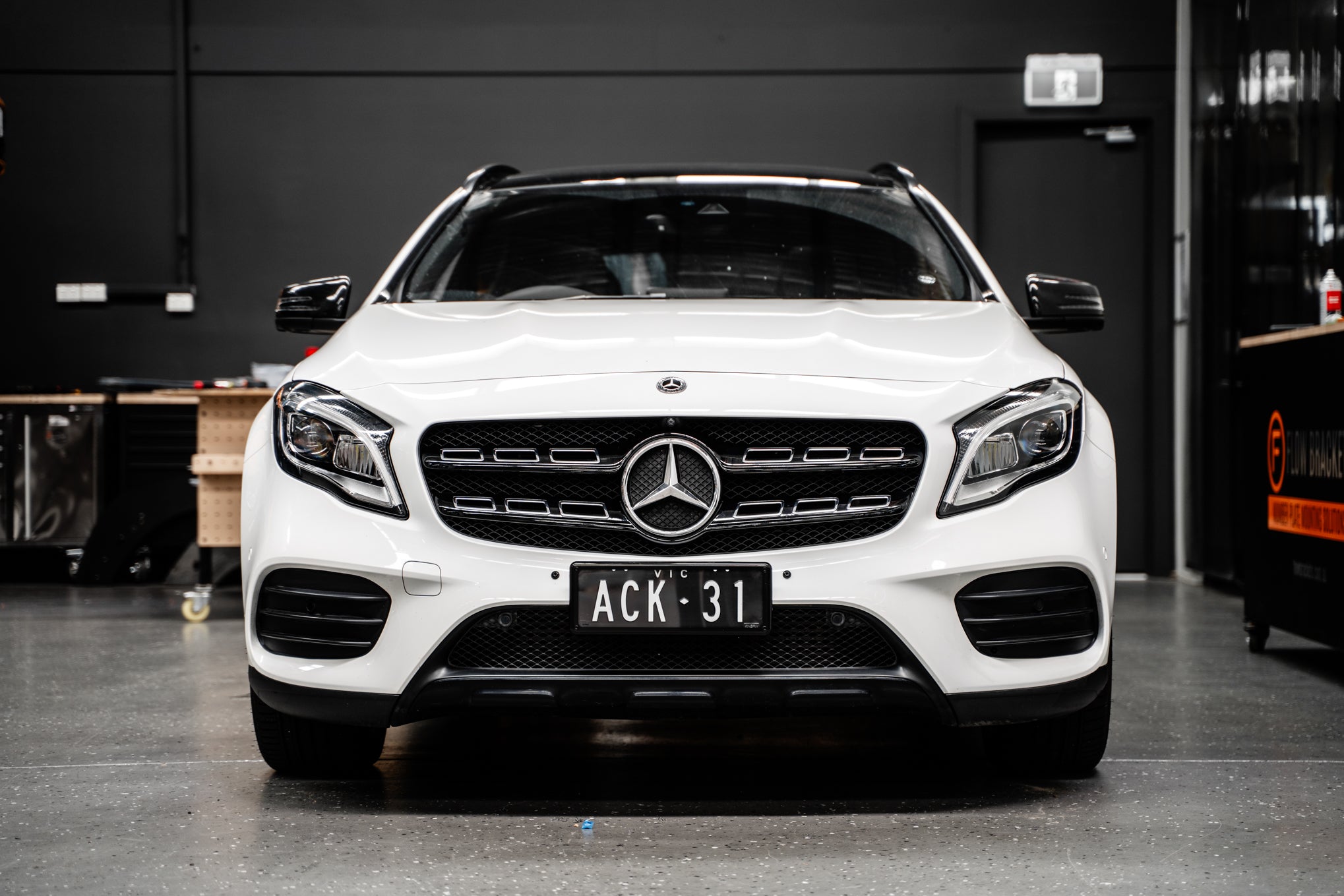 Mercedes GLA AMG-Line FL X156 2017-19 OEM Plinth Delete Kit (FRONT)