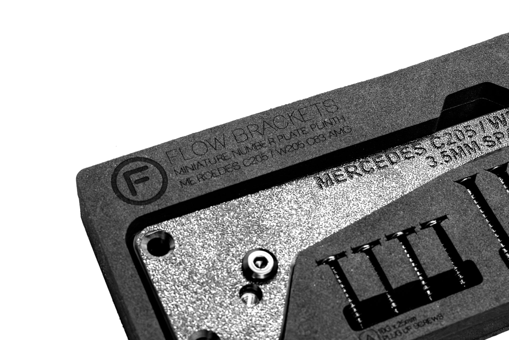 Mercedes C63s AMG W205 - OEM Plinth Delete Kit PRO (FRONT)