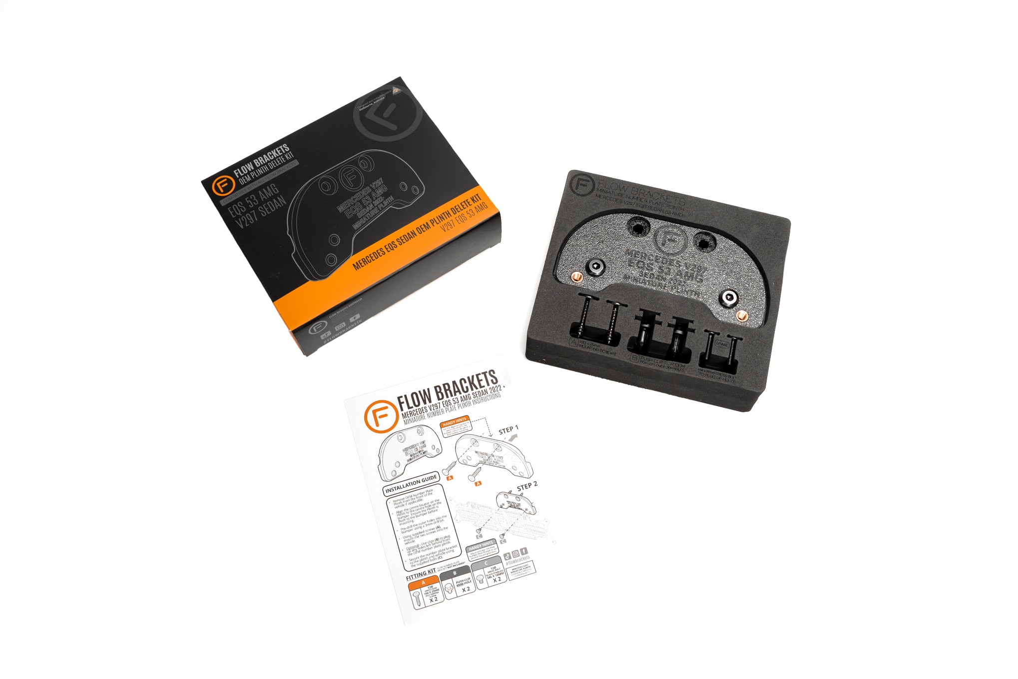 Mercedes EQS 53 AMG V297 2022 - OEM Plinth Delete Kit (FRONT)