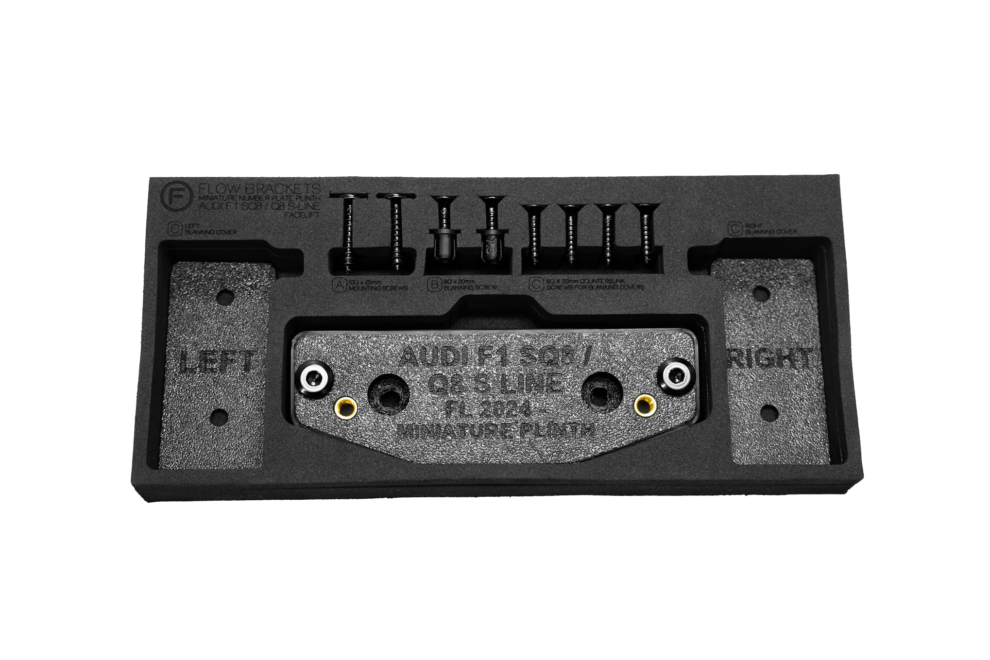 Audi F1 SQ8/ Q8 S LINE FL 2024 - OEM Plinth Delete Kit (FRONT)