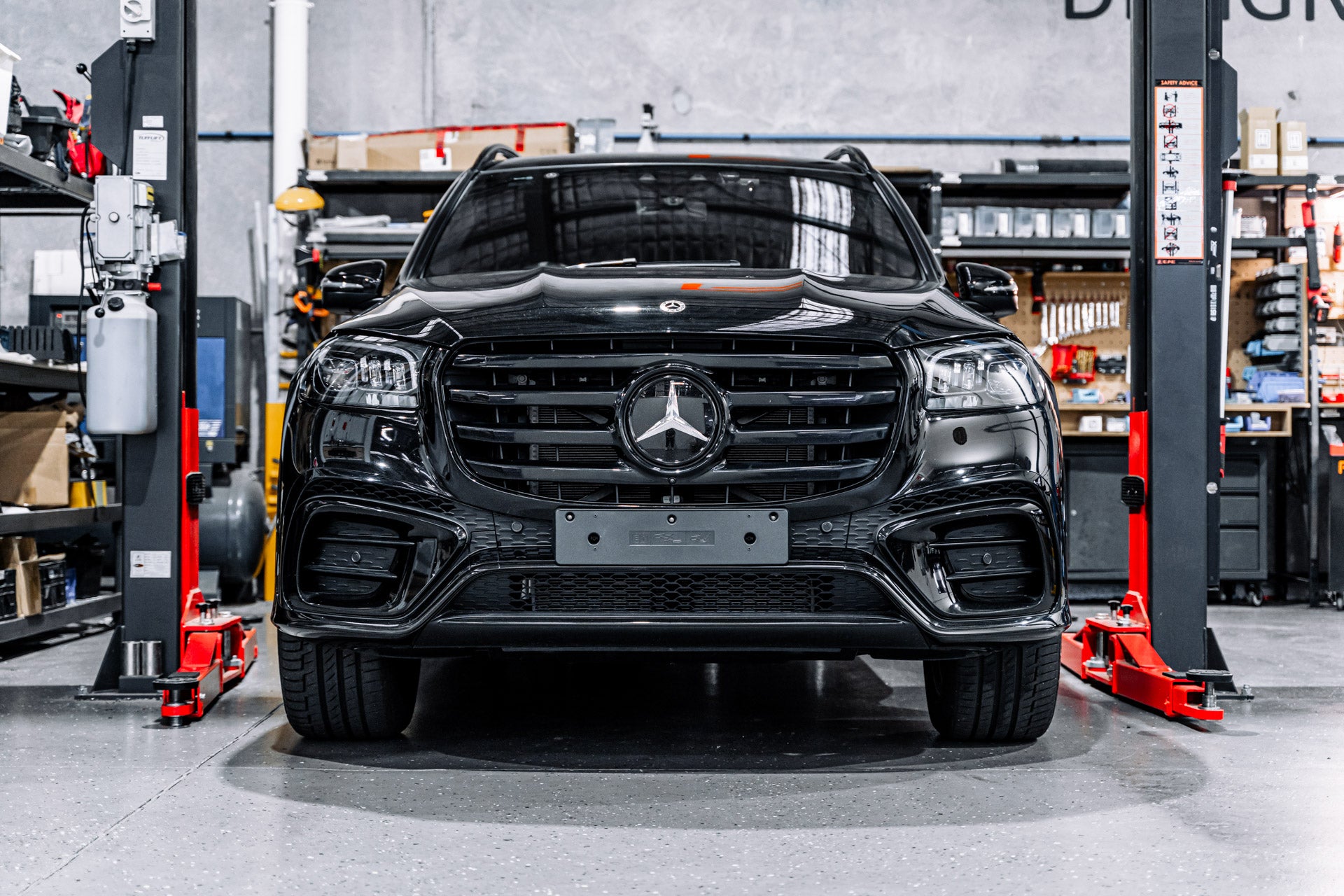 Mercedes GLS Facelift 2024-Current - OEM Plinth Delete Kit (FRONT)