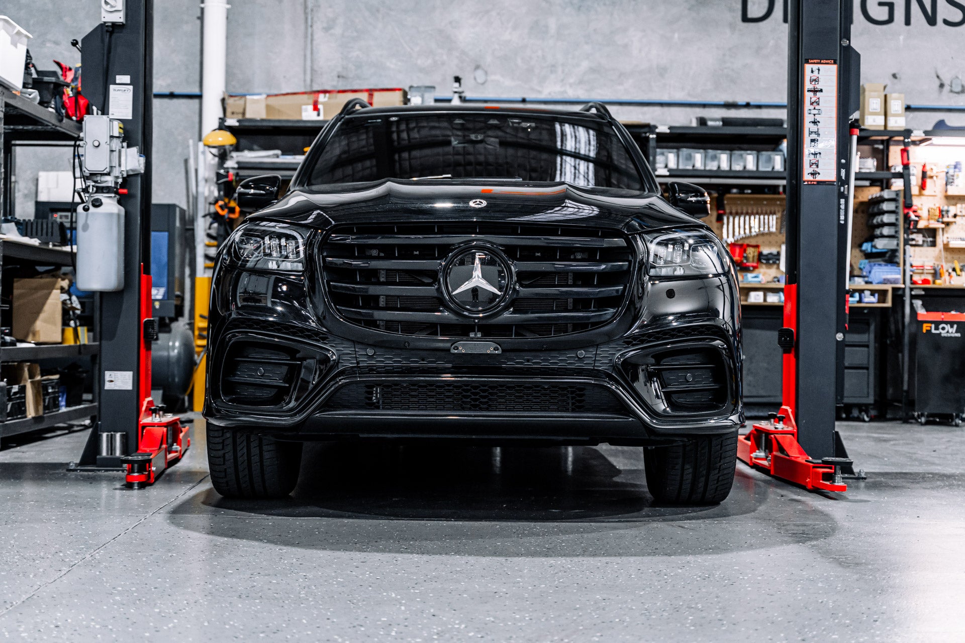 Mercedes GLS Facelift 2024-Current - OEM Plinth Delete Kit (FRONT)