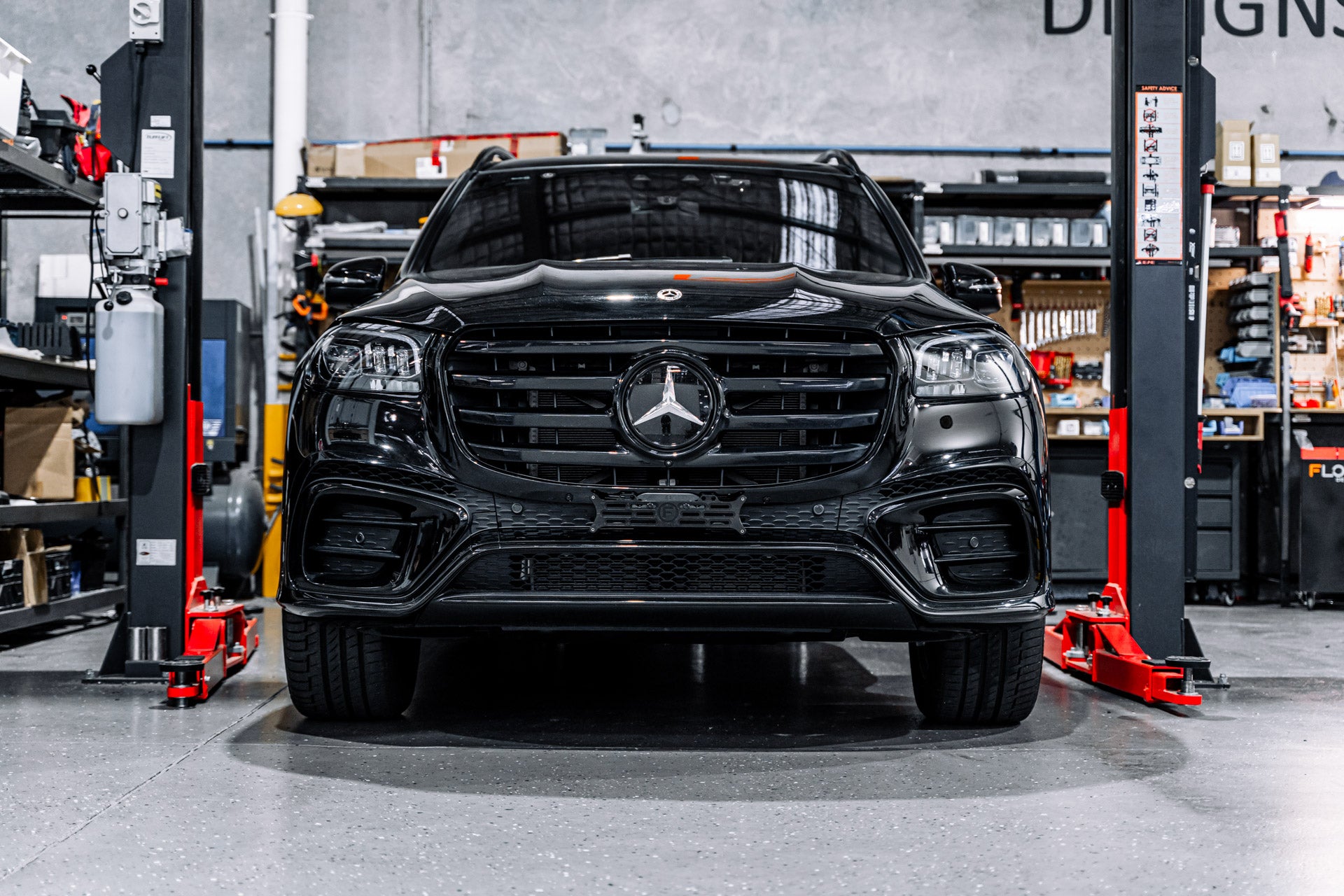 Mercedes GLS Facelift 2024-Current - OEM Plinth Delete Kit (FRONT)