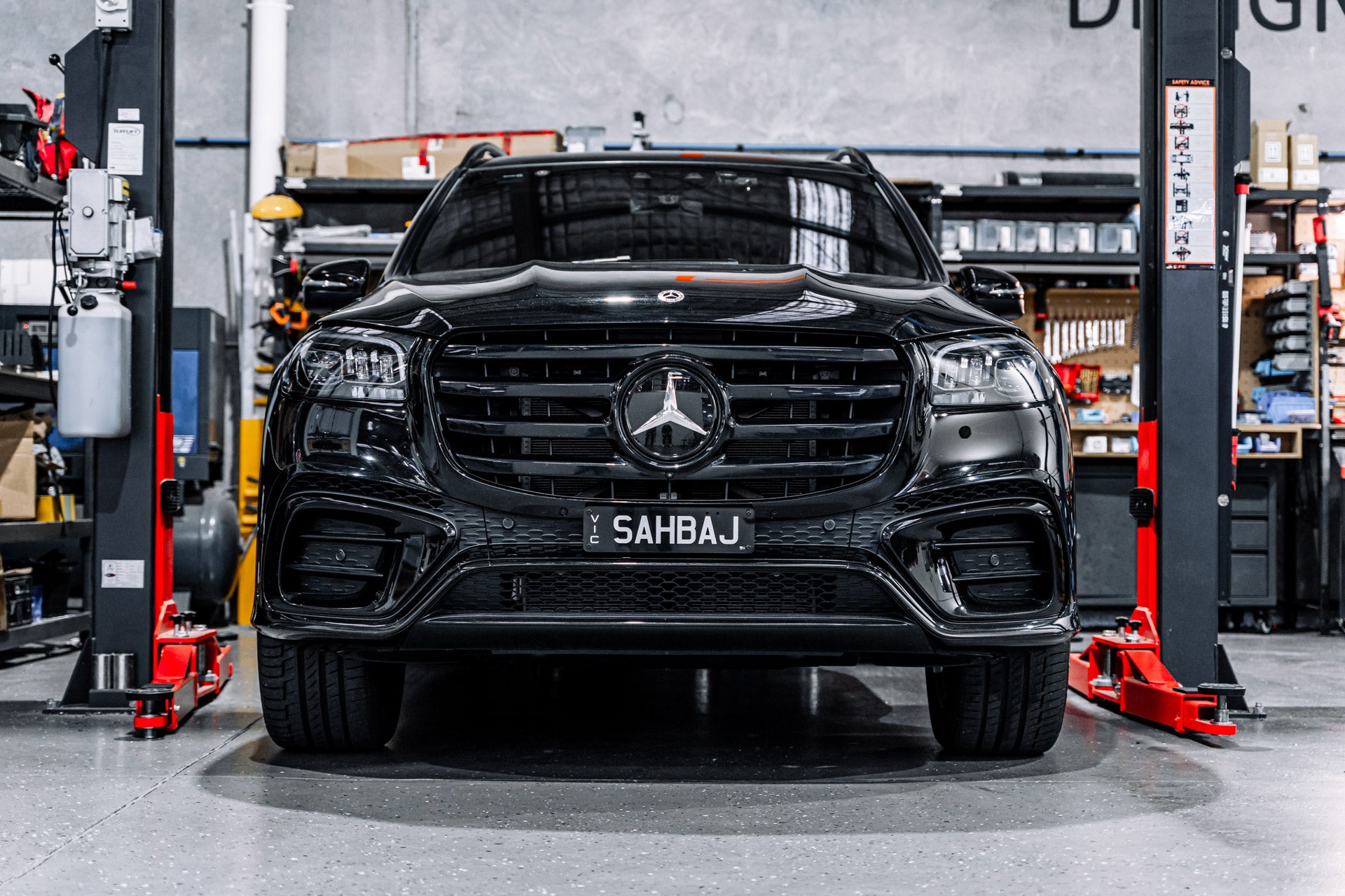 Mercedes GLS Facelift 2024-Current - OEM Plinth Delete Kit (FRONT)