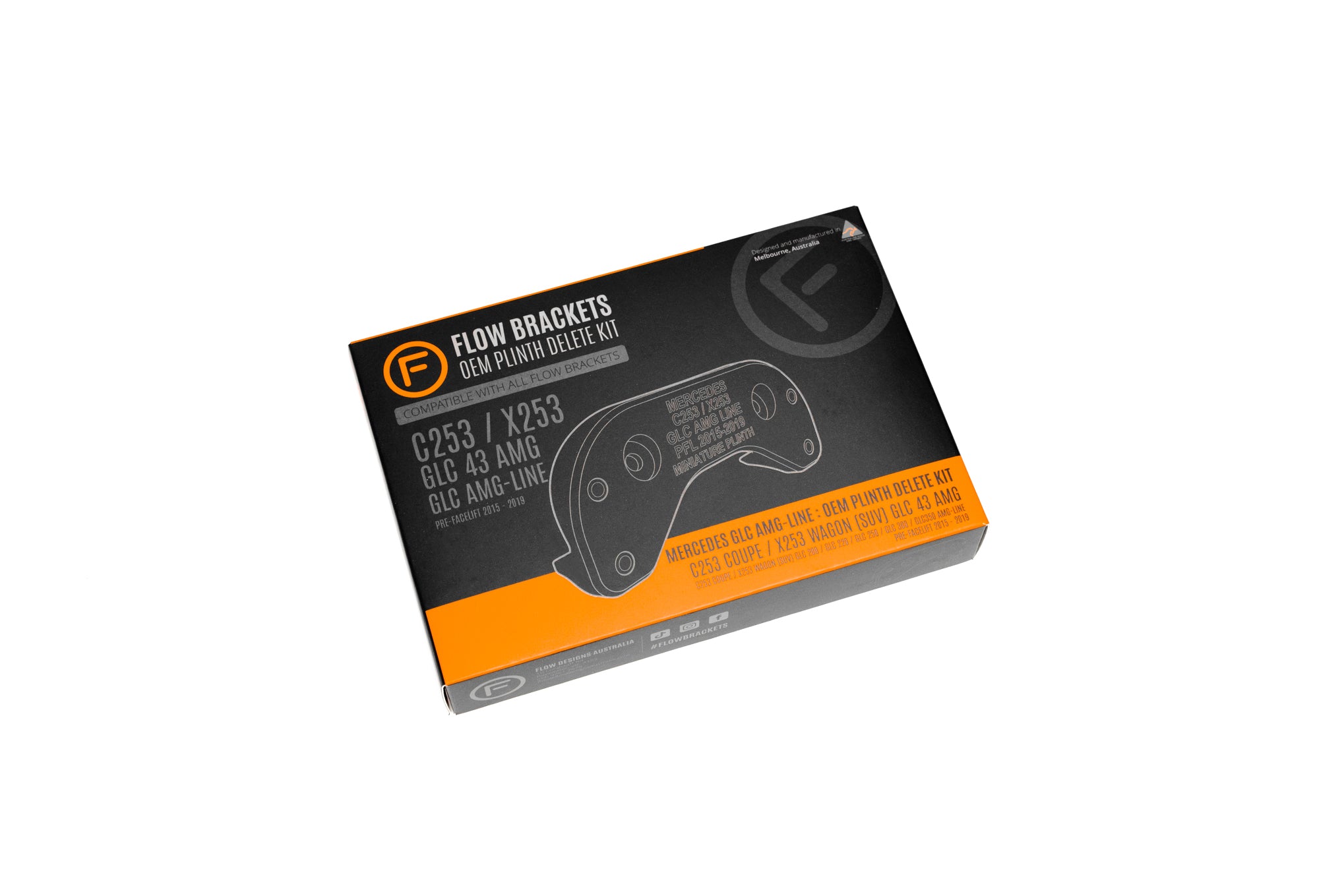 Mercedes GLC AMG-Line C/X253 PFL 2015-19 - OEM Plinth Delete Kit (FRONT)