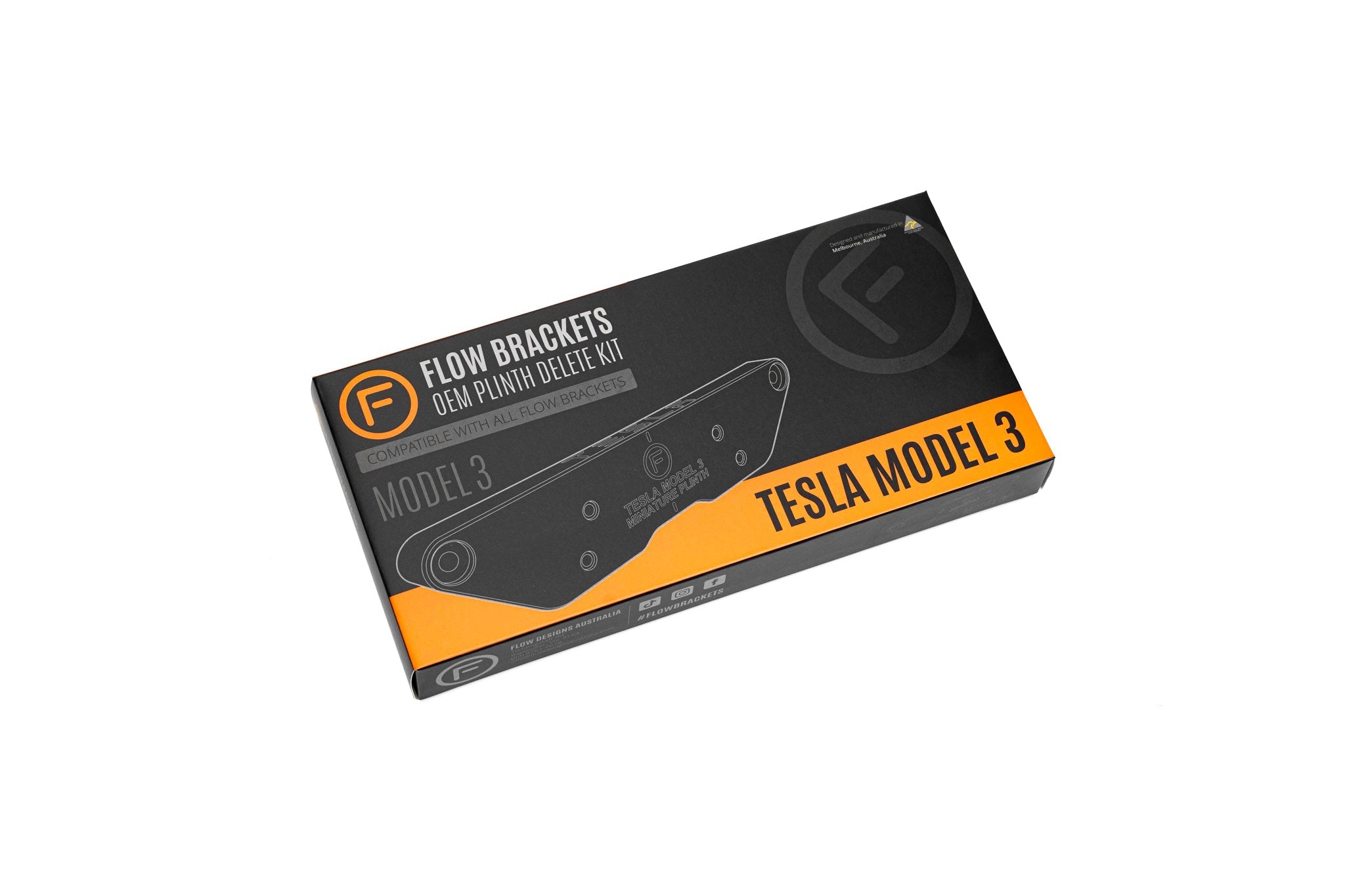 Tesla Model 3 - Number Plate Holder / Plinth (FRONT)