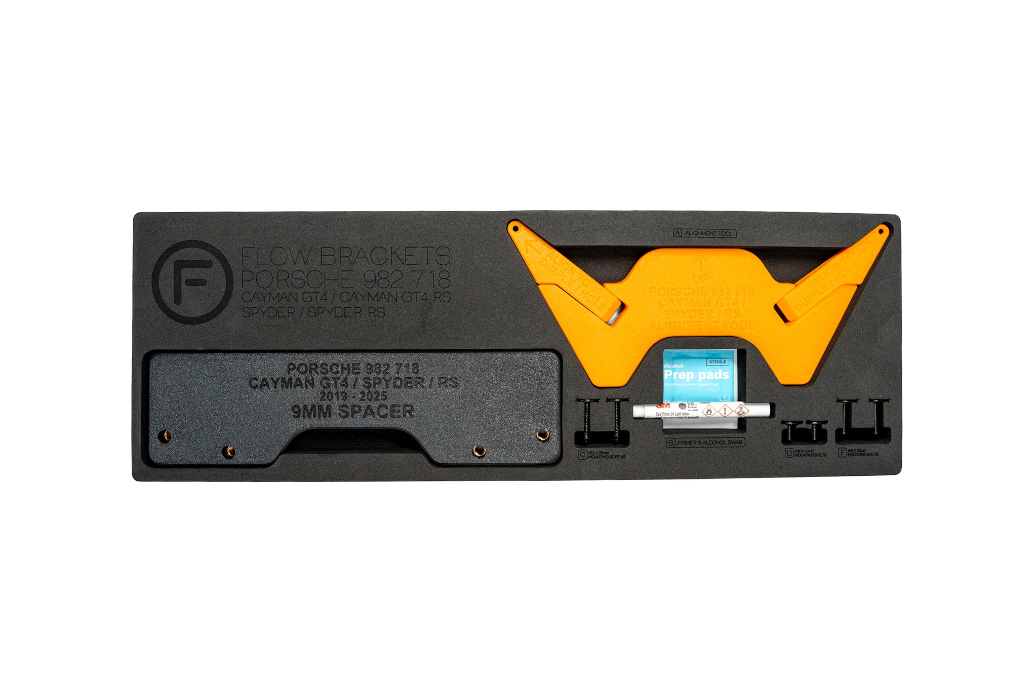 Porsche 982 718 GT4 / Spyder / RS - Miniature Plinth (FRONT)