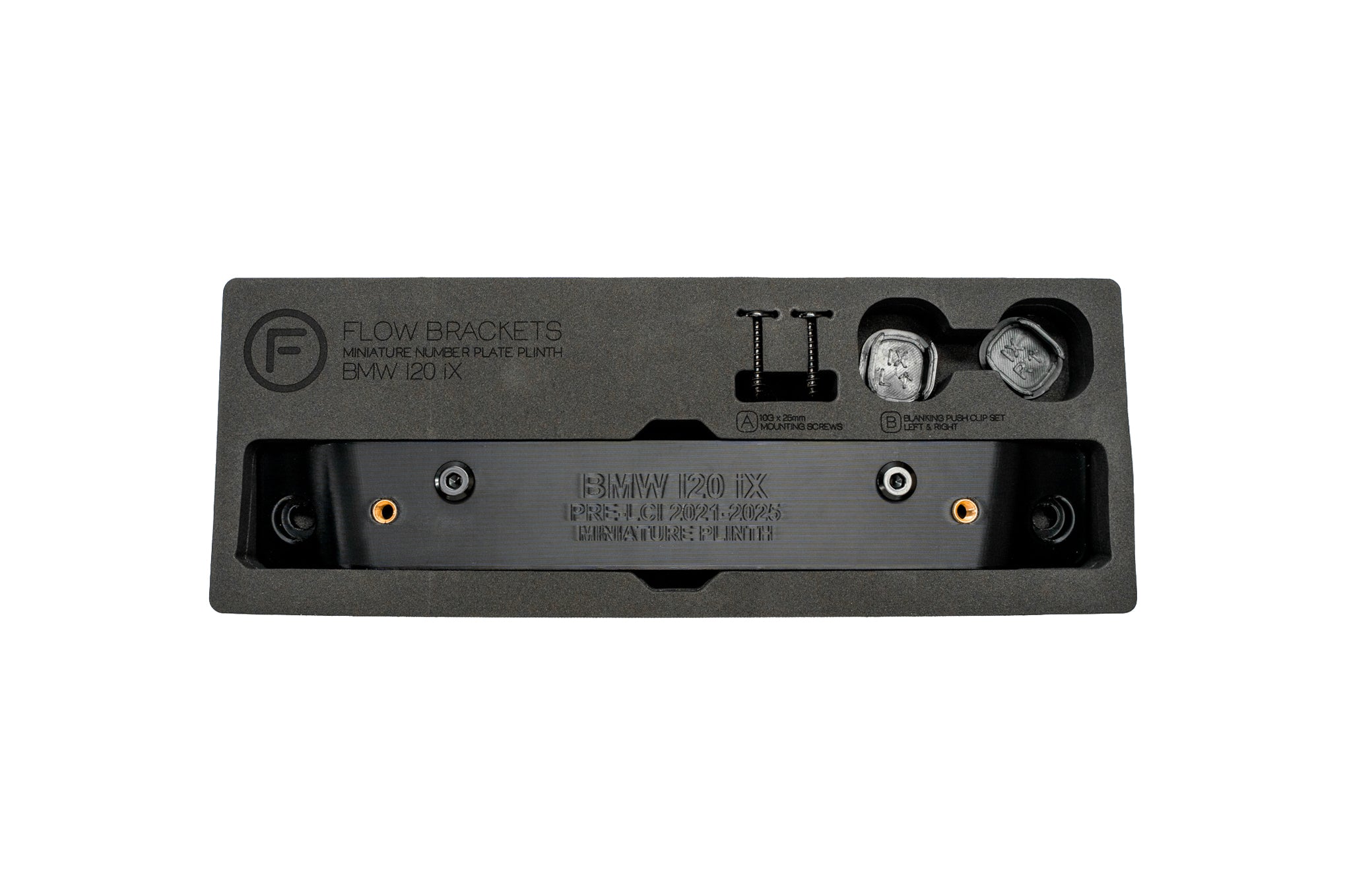 BMW I20 iX PRE-LCI - OEM Plinth Delete Kit (FRONT)