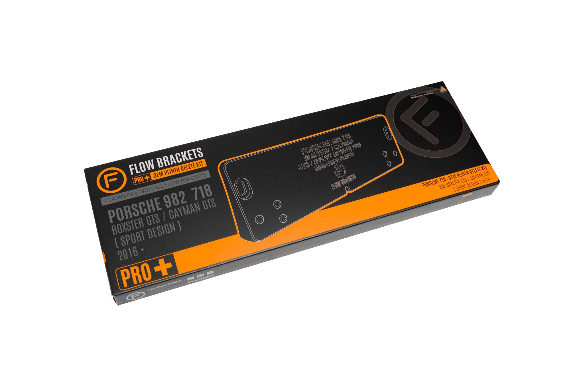 Porsche 982 718 Boxster/Cayman GTS (Sport Design) 2016-Current - Miniature Plinth (FRONT)