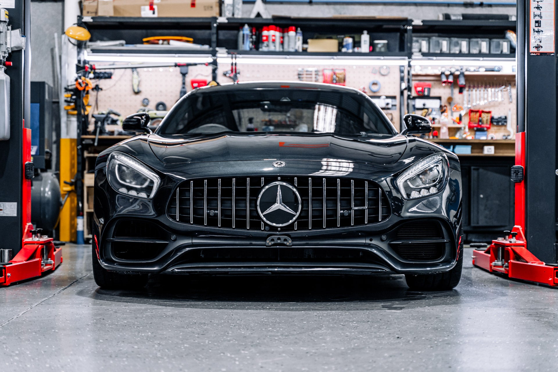 Mercedes AMG GT C190 2018+ Facelift - OEM Plinth Delete Kit (FRONT)