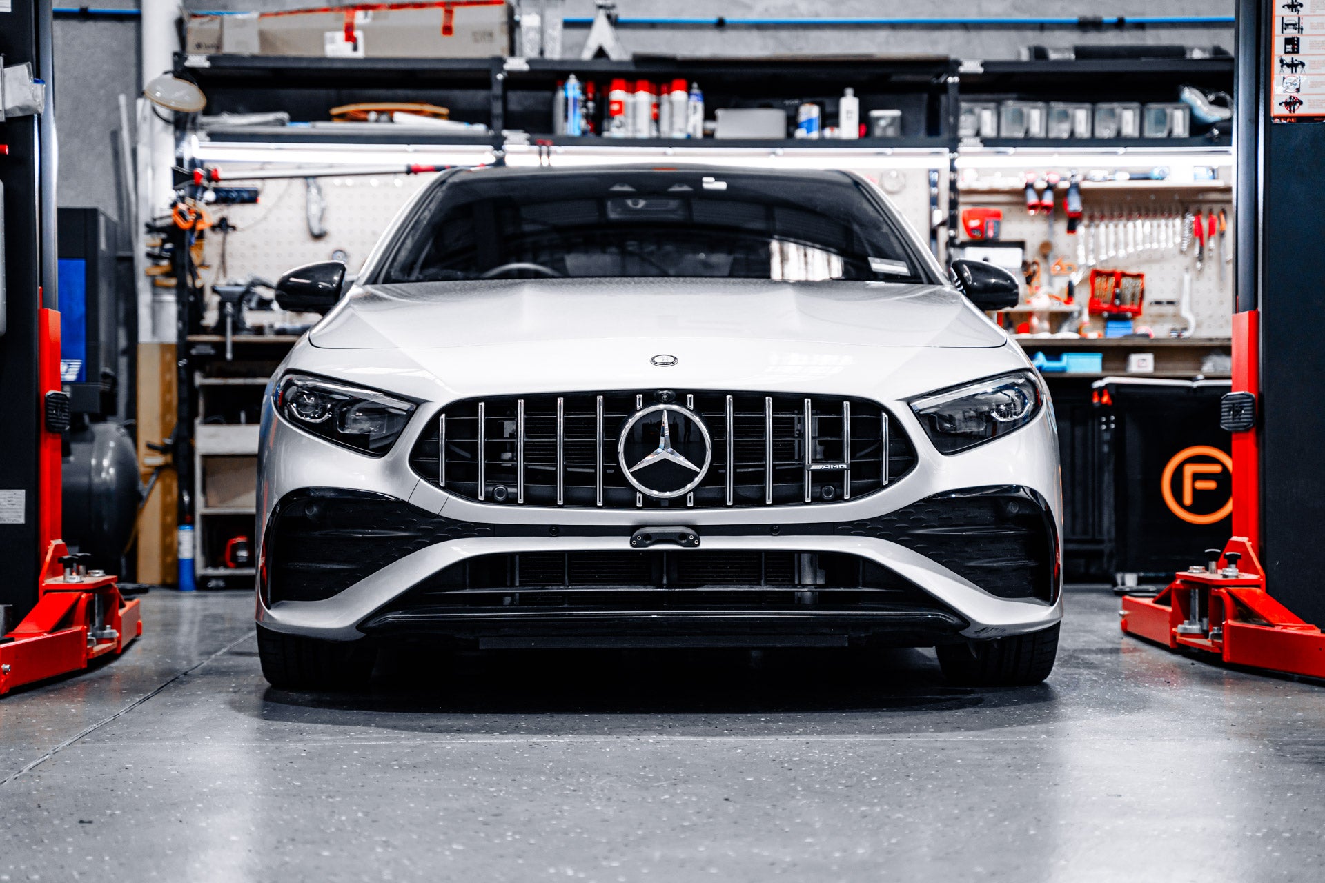 Mercedes A35 W177 AMG Facelift 2024 - OEM Plinth Delete Kit (FRONT)