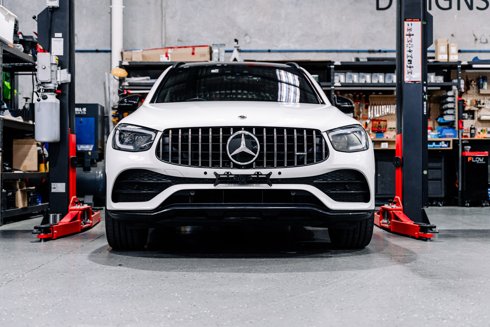 Mercedes GLC43 AMG Facelift C/X253 2019-2022 - OEM Plinth Delete Kit (FRONT)