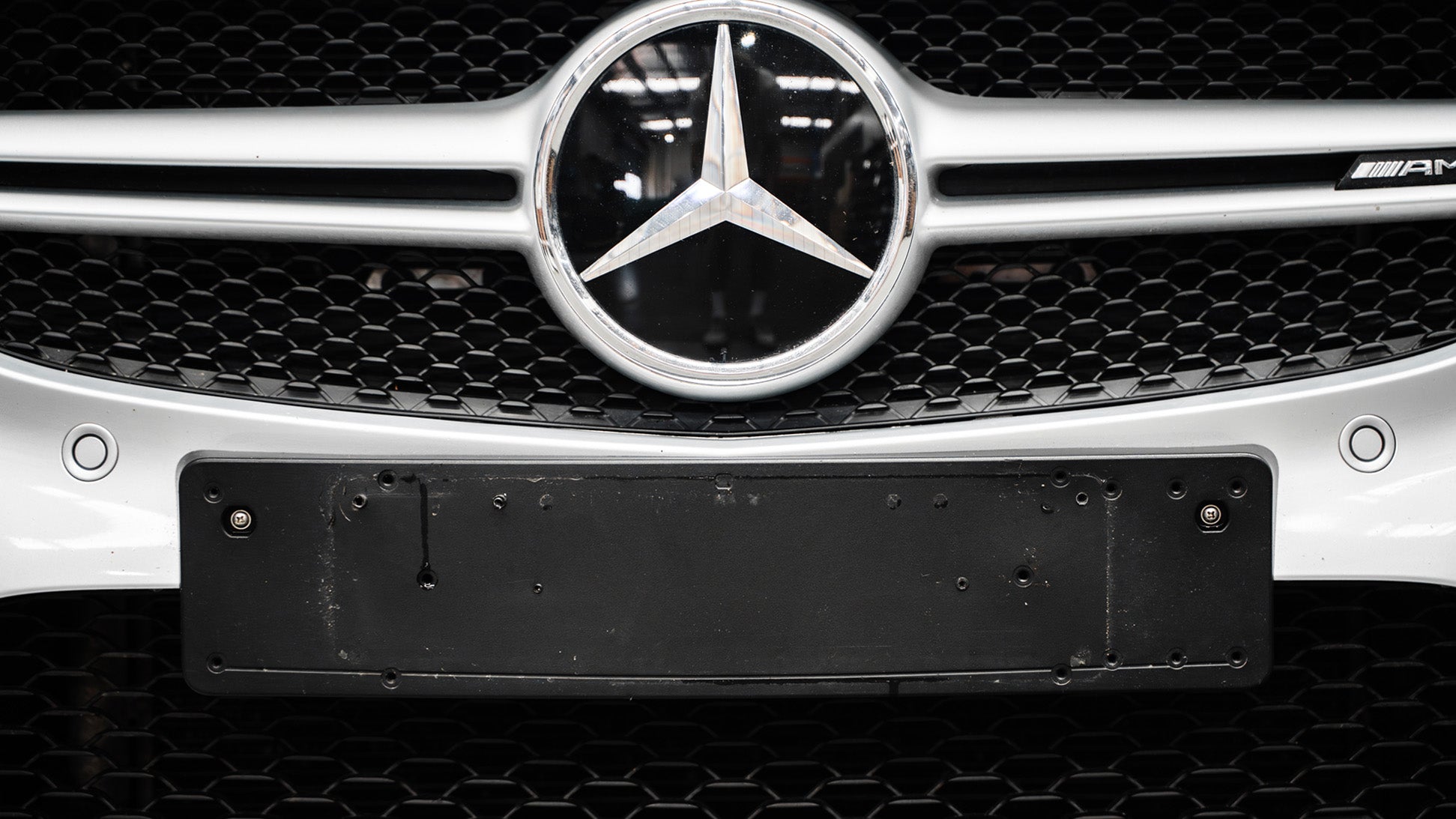 Mercedes C43 AMG / C-Class AMG-Line Facelift W205 2018-2021 - OEM Plinth Delete Kit (FRONT)