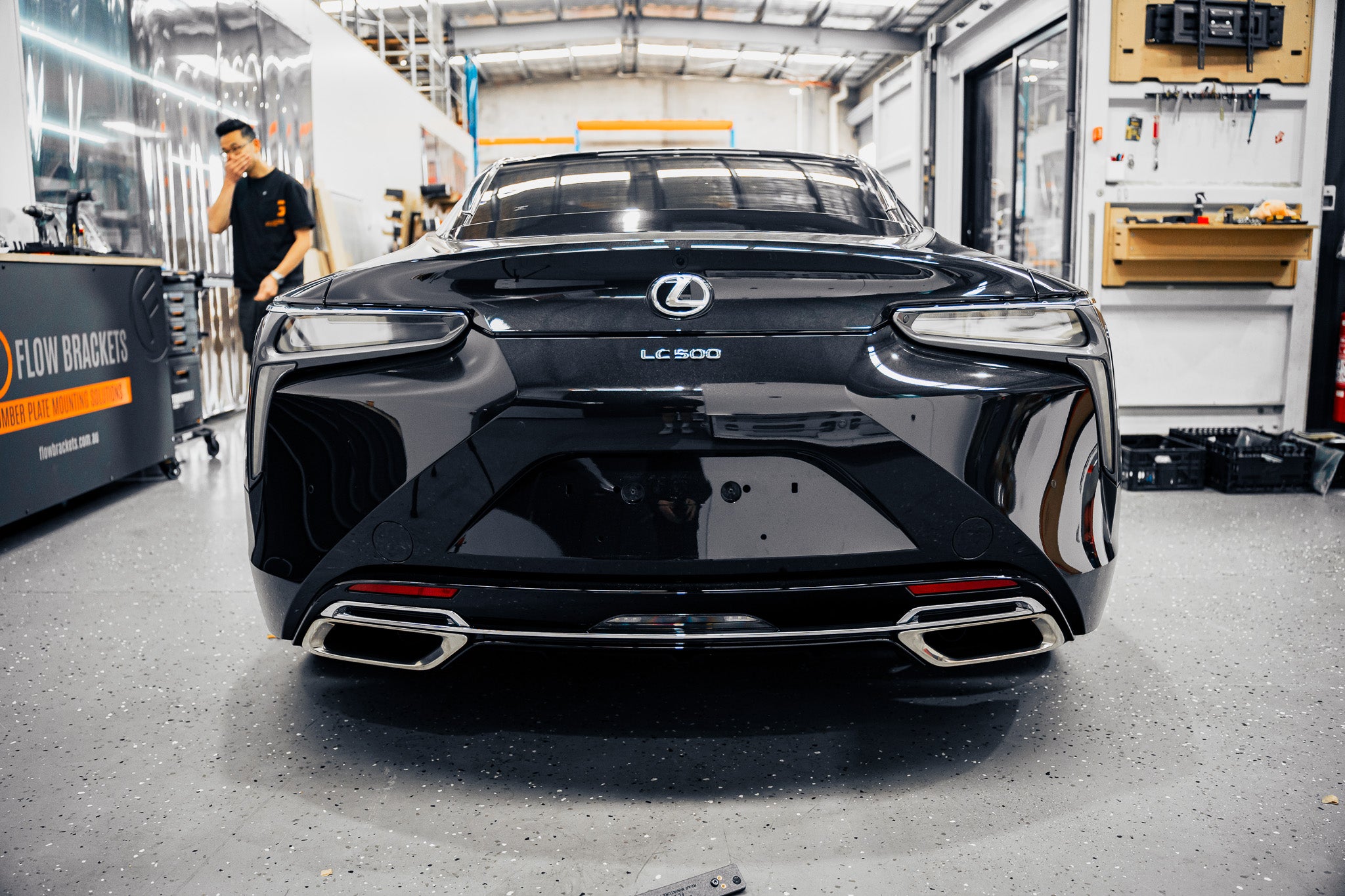 Lexus LC500 FL 2024-Current - OEM Rear Plinth Delete Kit