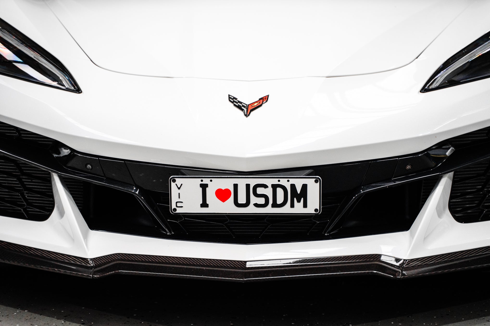 Chevrolet C8 ZO6 Corvette 2023-Current - OEM Plinth Delete Kit (FRONT)